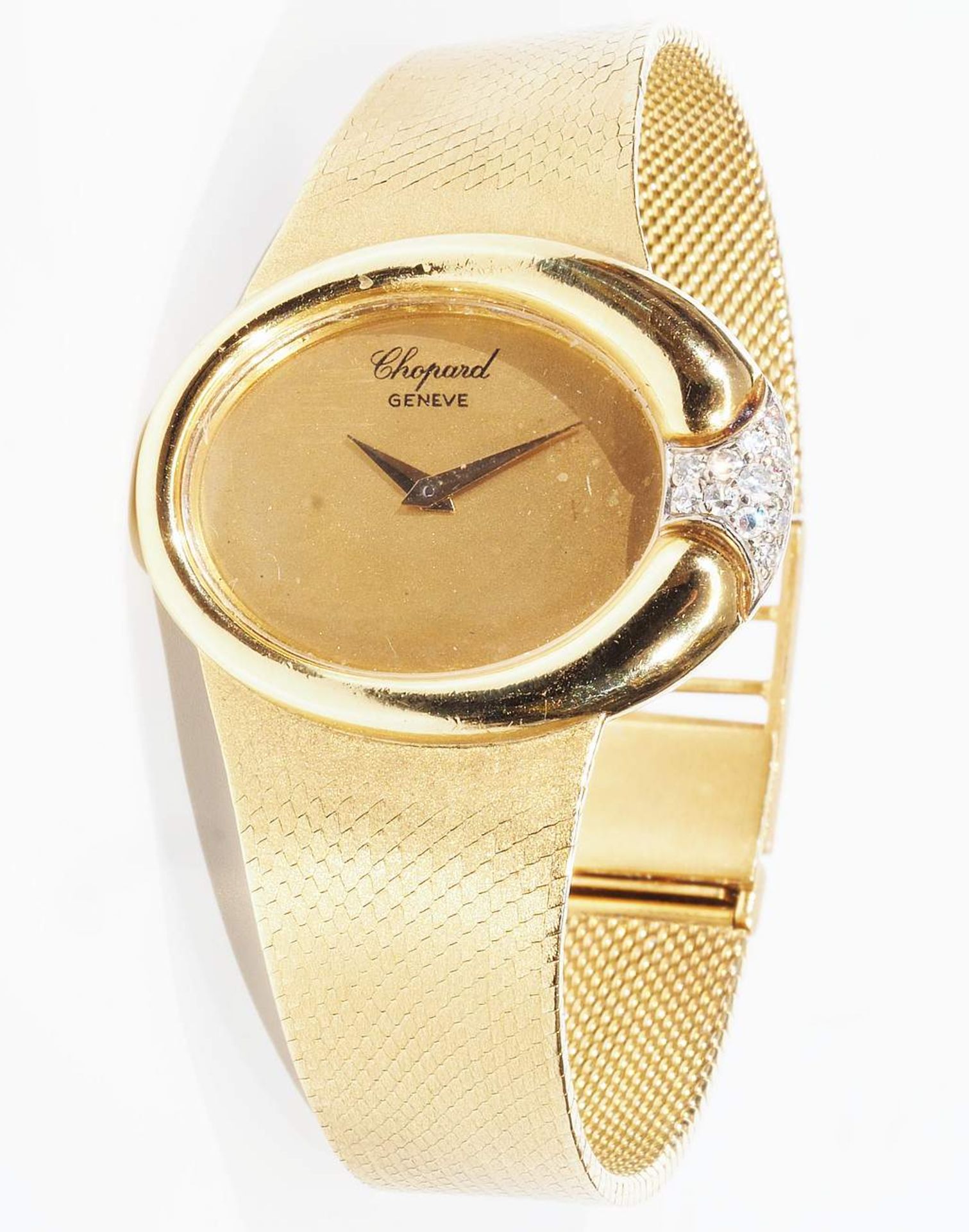 CHOPARD Damenarmbanduhr. 750er Geldgold, Handaufzug. Referenz Nummer 60157 - 5042 1. Goldenes Z - Bild 4 aus 10