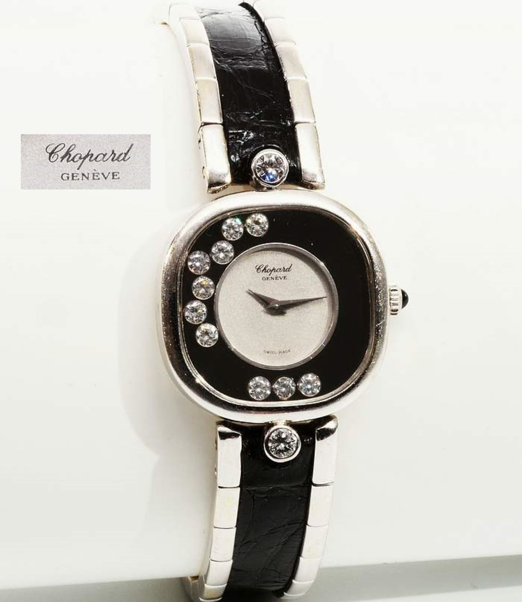 CHOPARD Damenarmbanduhr. Serie Happy Diamond. Made in Swiss. Numeriert 132258 / 5989 5. Spangenarmb