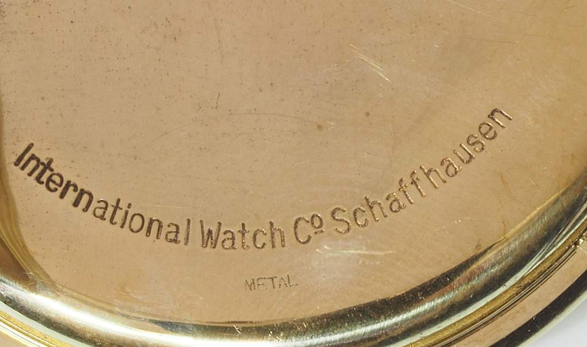 Offene Taschenuhr "IWC" International Watch Schaffhausen, 585er Gelbgold. Staubdeckel unedel. Goldf - Image 6 of 9