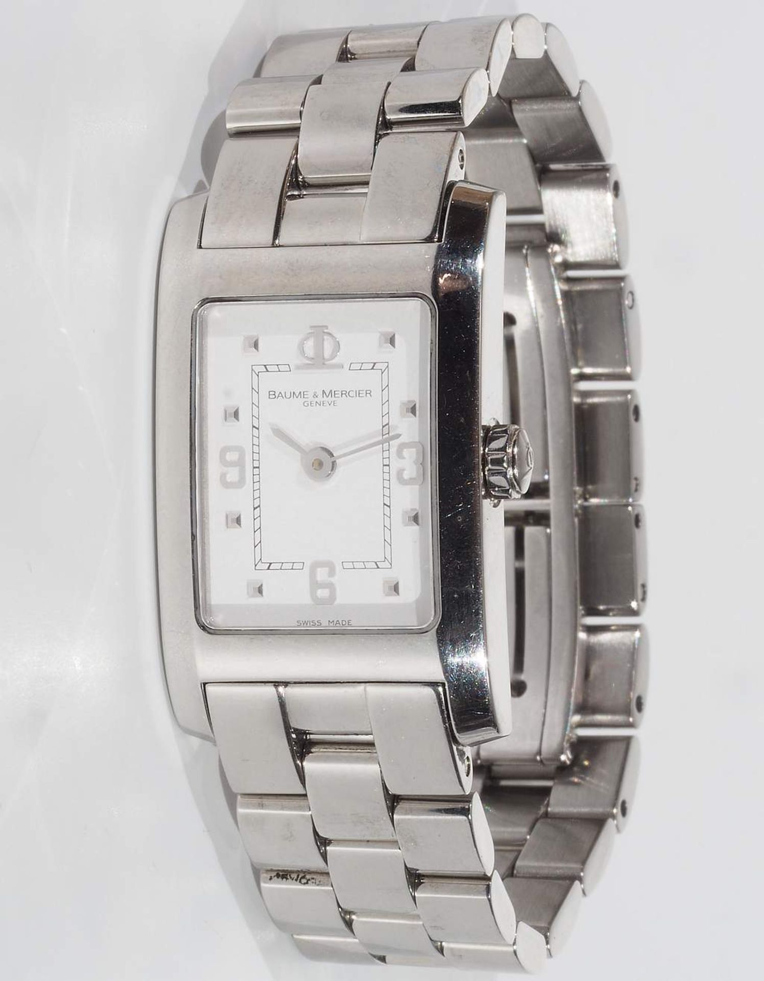 BAUME & MERCIER, Hampton-Lady-Armbanduhr. Edelstahl, Quarzwerk. Referenznummer 375 75 22 - 65433. - Bild 4 aus 6