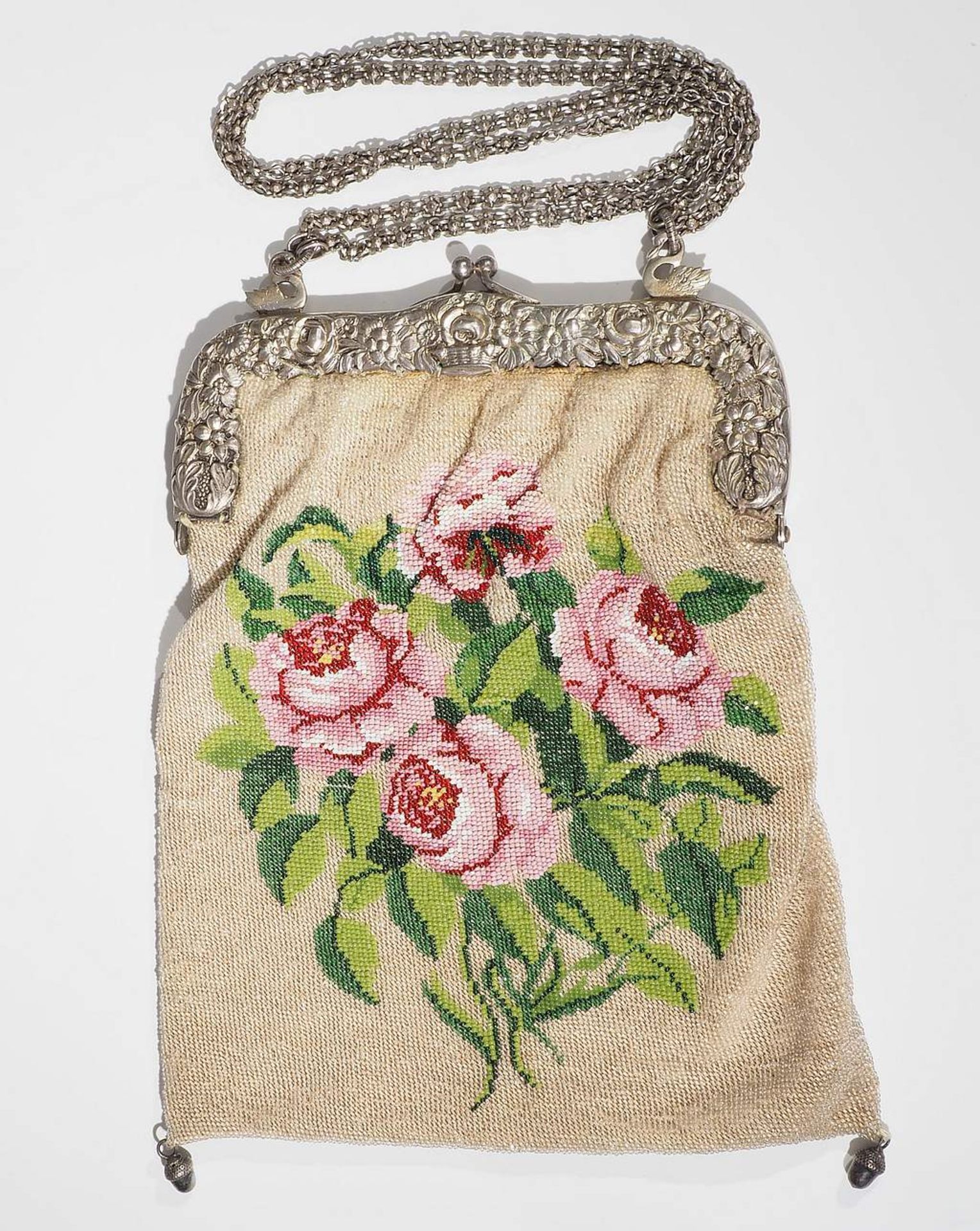 Jugendstil-Tasche / Perltasche. - Image 2 of 4