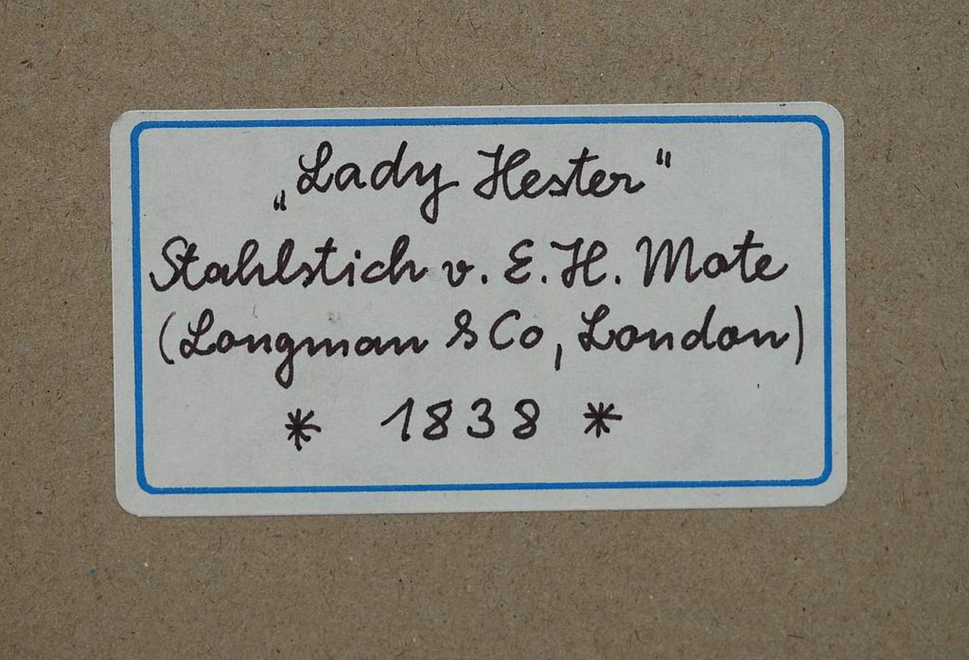 Stahlstich E.H. Mote (Longman & Co., London), 1838. - Image 5 of 7