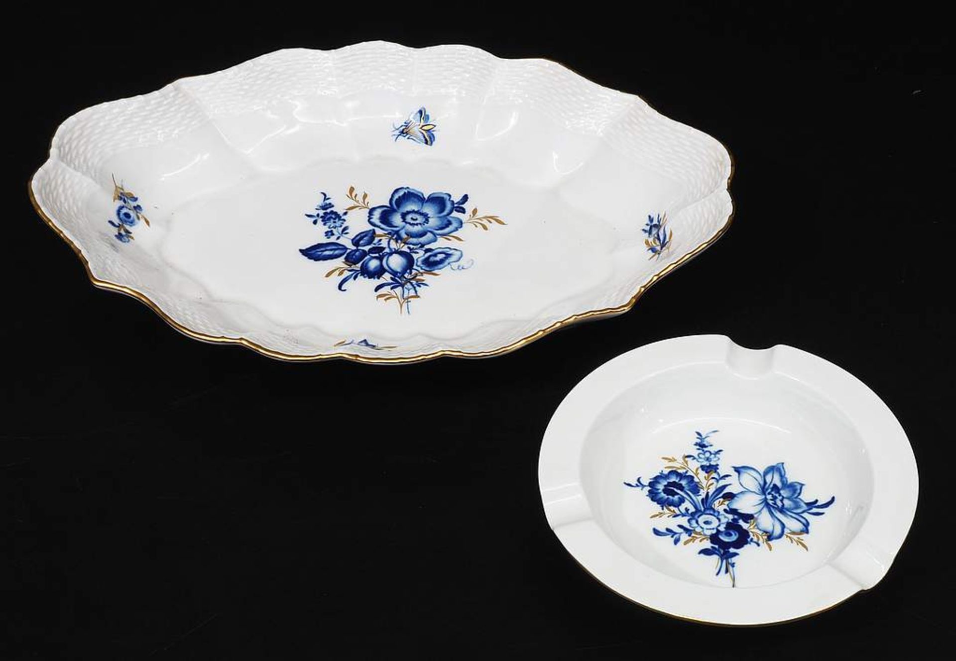 Likörset. Gebäckschale. Ascher. MEISSEN 1980, 1. Wahl. - Image 4 of 5