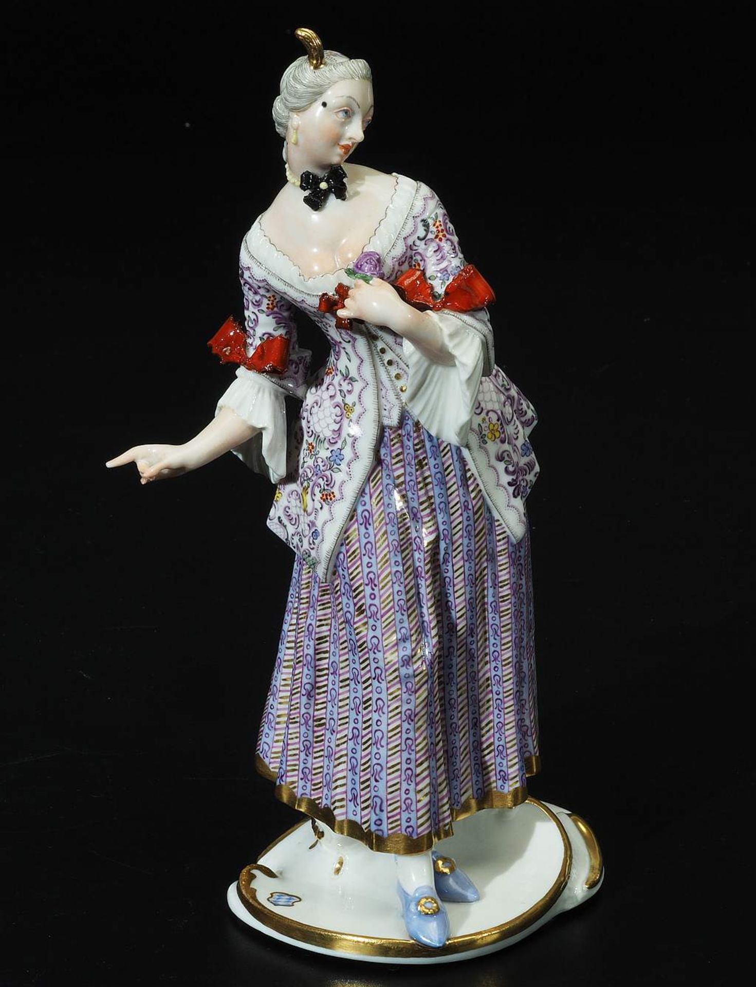 LUCINDA, Figurine der Commedia dell'Arte. NYMPHENBURG, 1. Hälfte 20. Jahrhundert. - Image 2 of 8