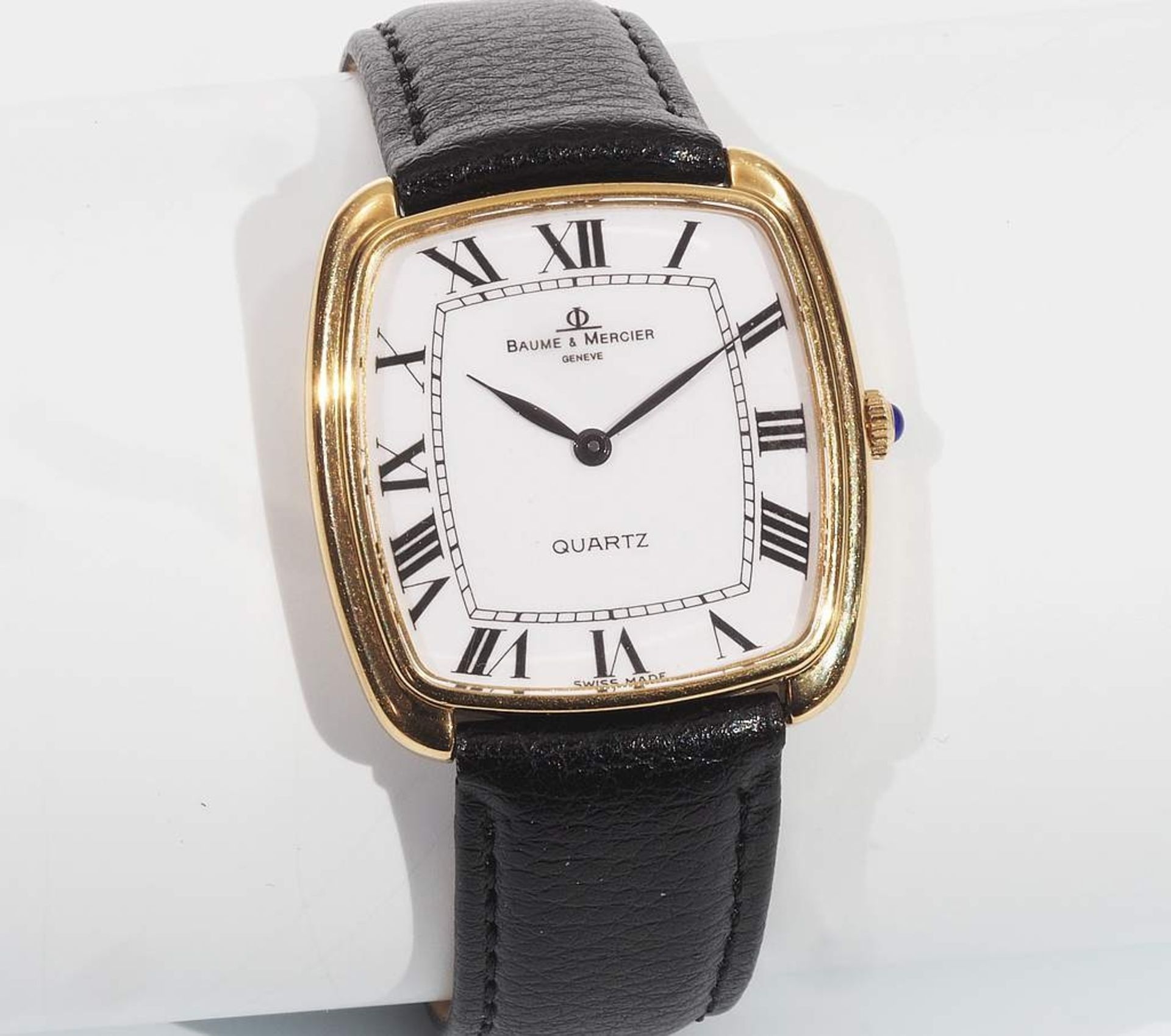 BAUME & MERCIER Herren-Armbanduhr, 750er Gelbgold.