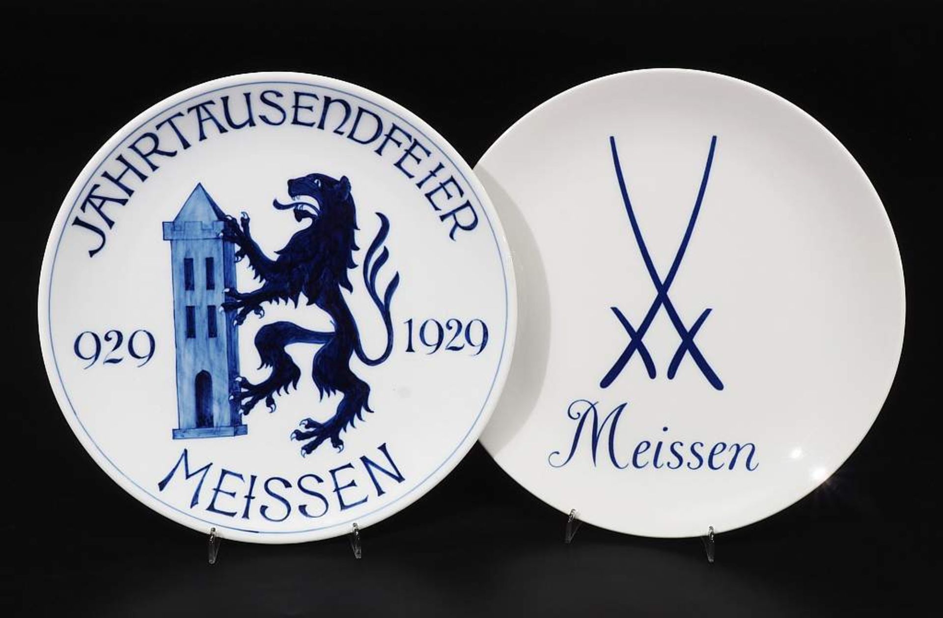 Zwei Wandteller. MEISSEN. - Image 2 of 6