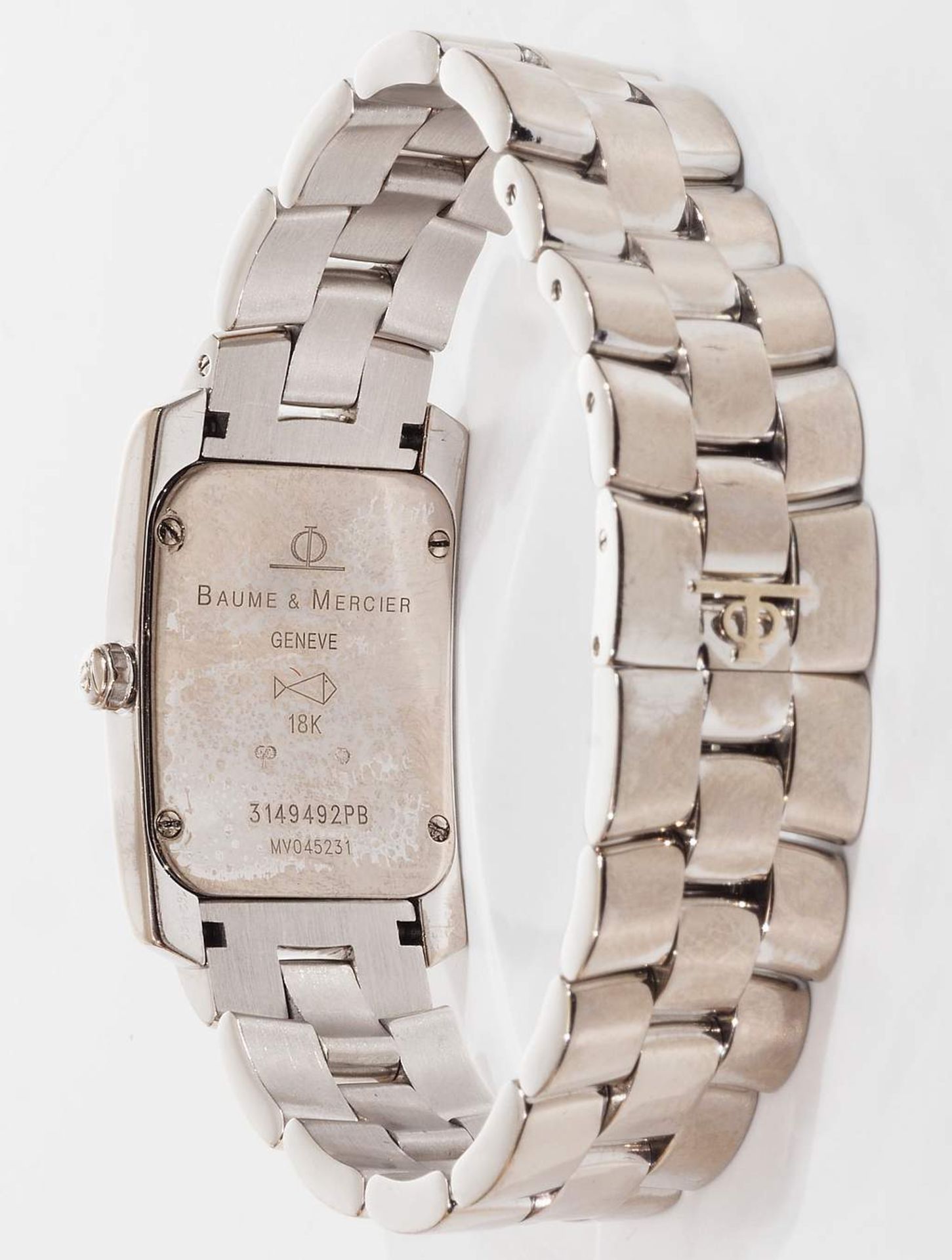 BAUME & MERCIER, Hampton-Lady-Armbanduhr, 750er Weißgold - Image 5 of 8