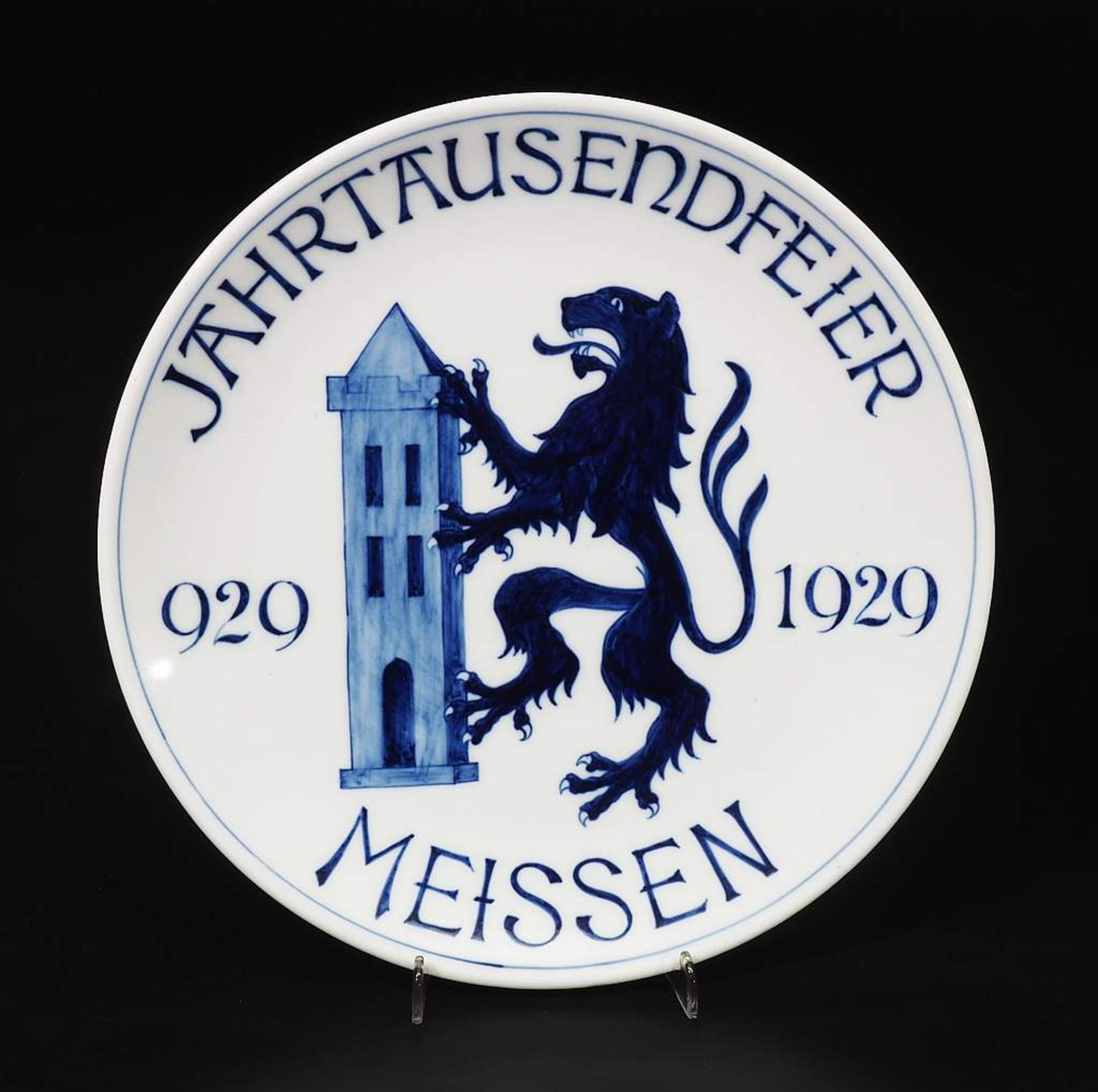 Zwei Wandteller. MEISSEN. - Image 3 of 6