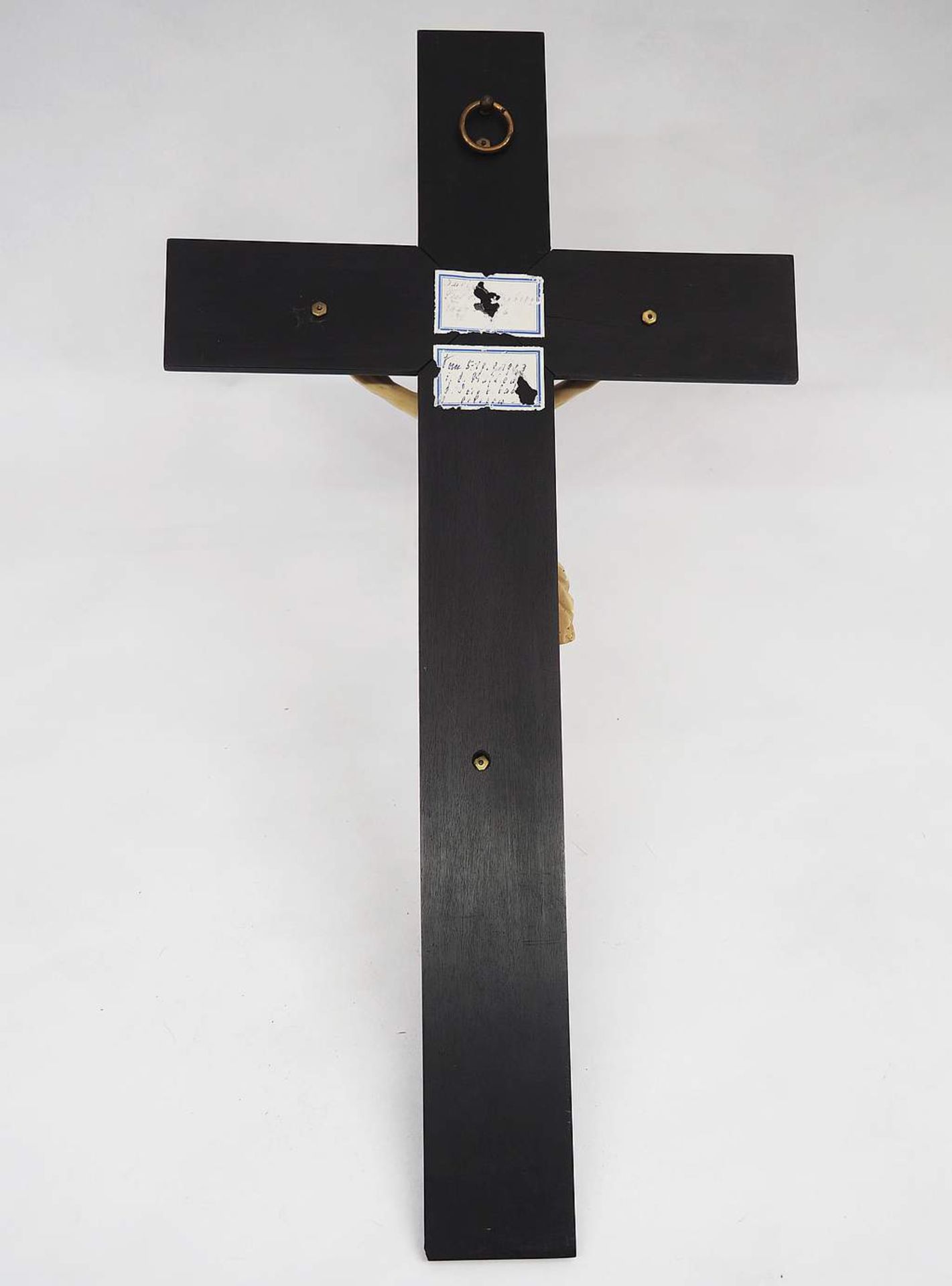 Holzkreuz mit Korpus Christi aus Elfenbein. - Image 4 of 6