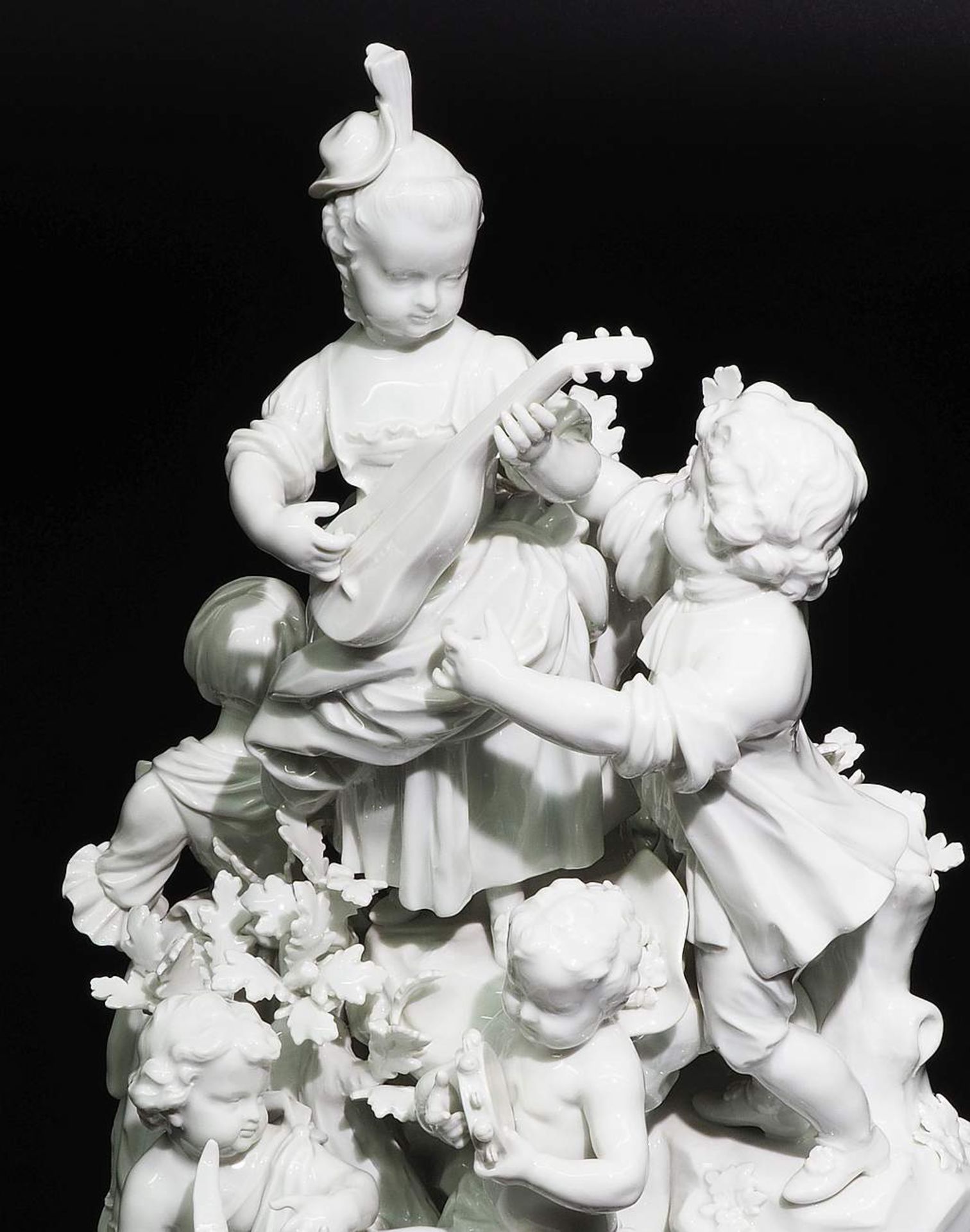 Große seltene Figurengruppe "Ländliches Fest". MEISSEN, 1850 - 1924, 1. Wahl - Image 10 of 11