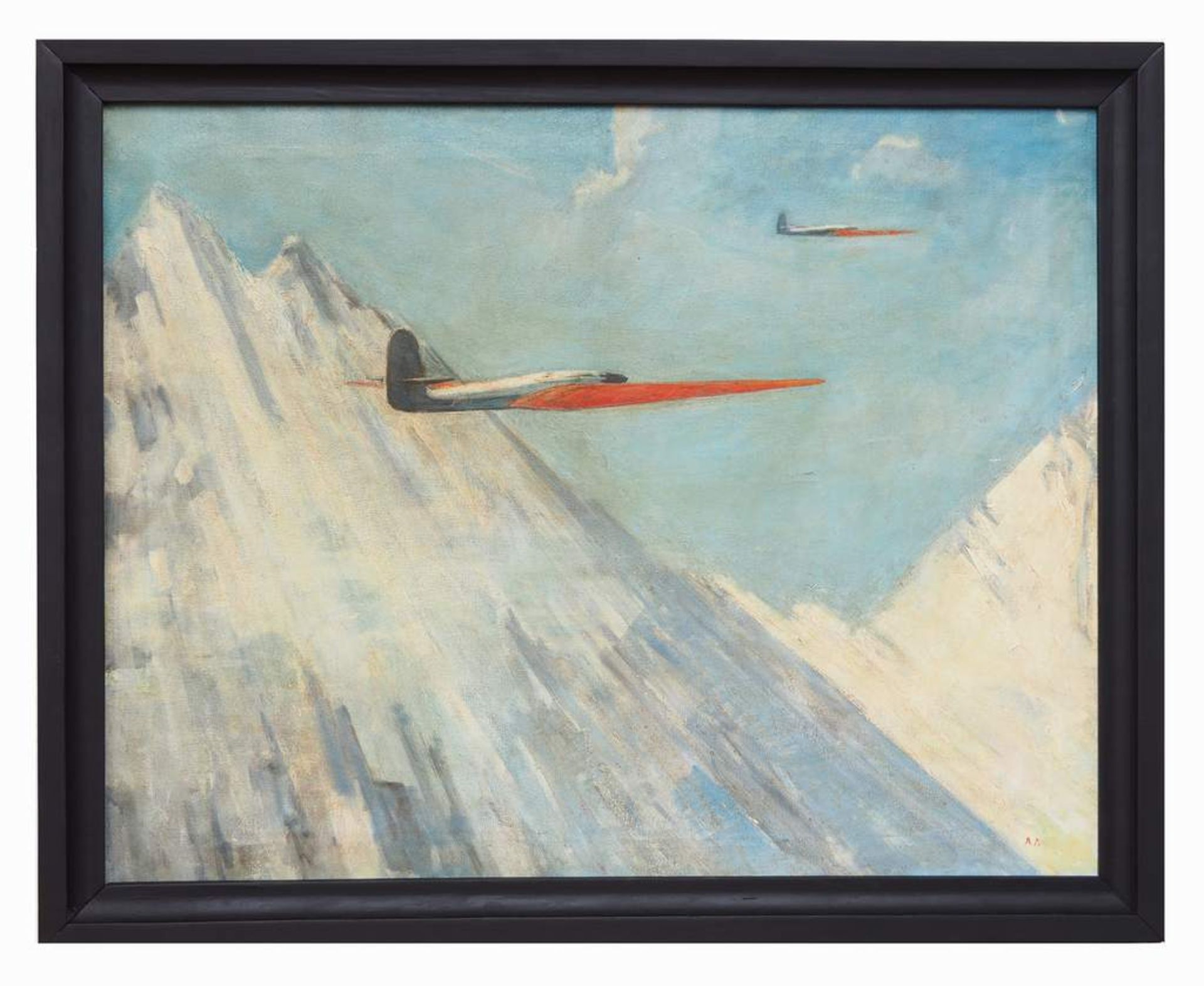 Monogrammist "Airplanes in the Mountains", - Image 3 of 6