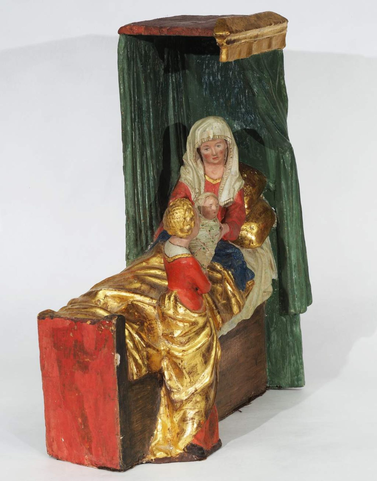 Figurengruppe "Geburt der Heiligen Anna". - Image 3 of 7