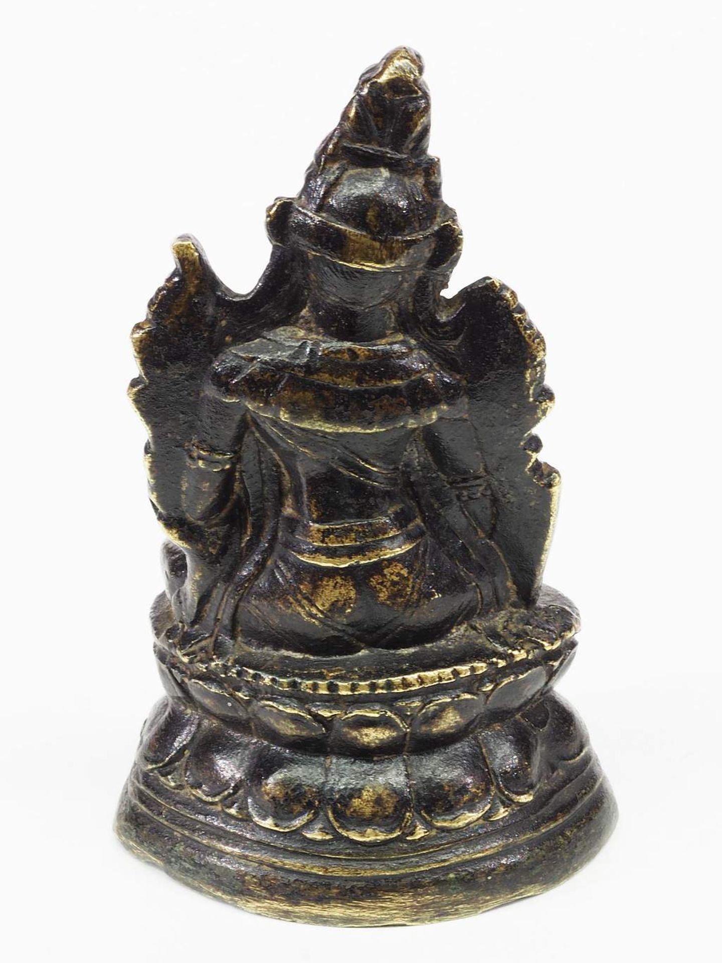 Kleine Bronzestatue Syamatara - oder besser bekannt als "Grüne Tara". - Image 4 of 6