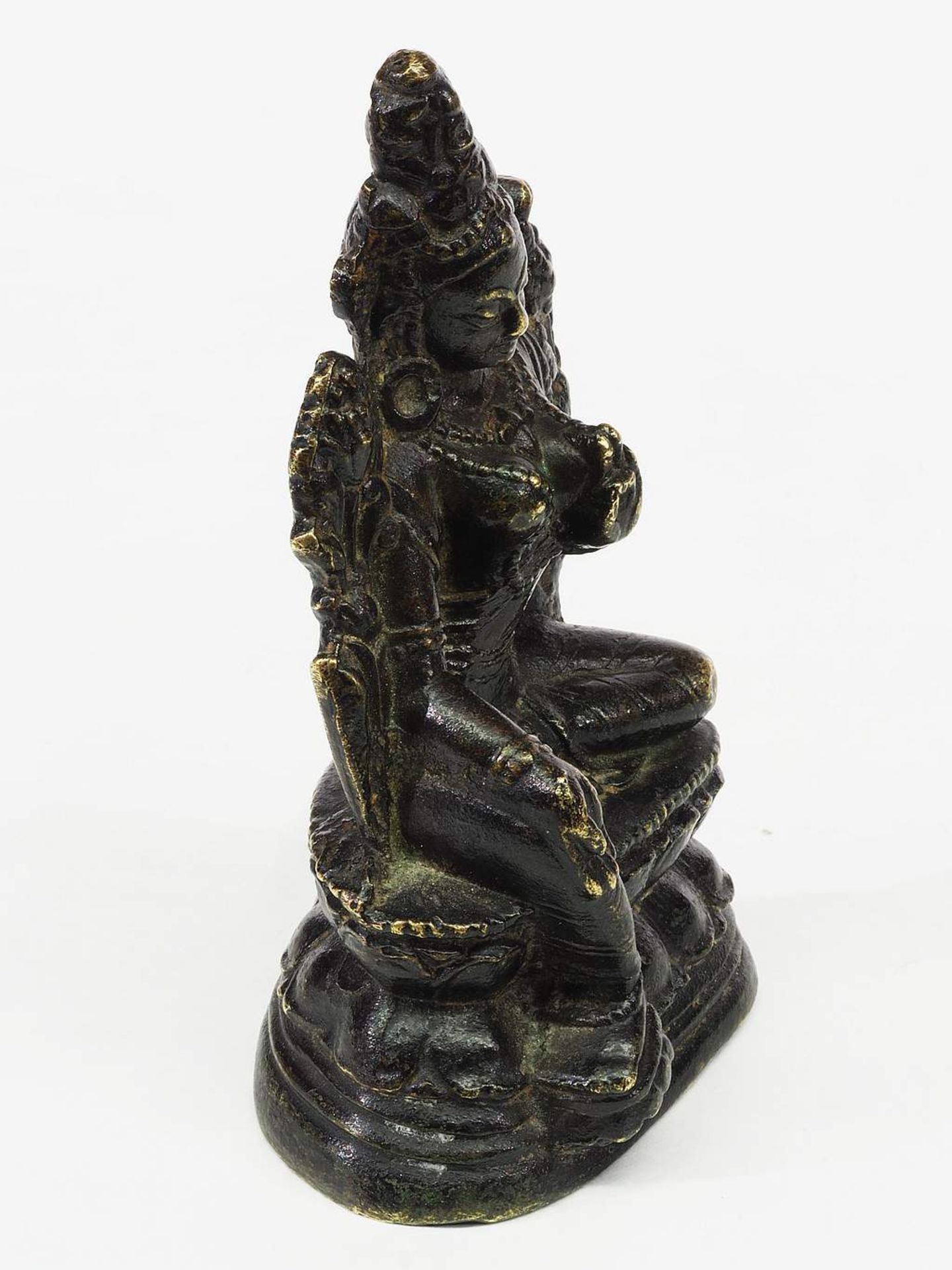 Kleine Bronzestatue Syamatara - oder besser bekannt als "Grüne Tara". - Image 5 of 6