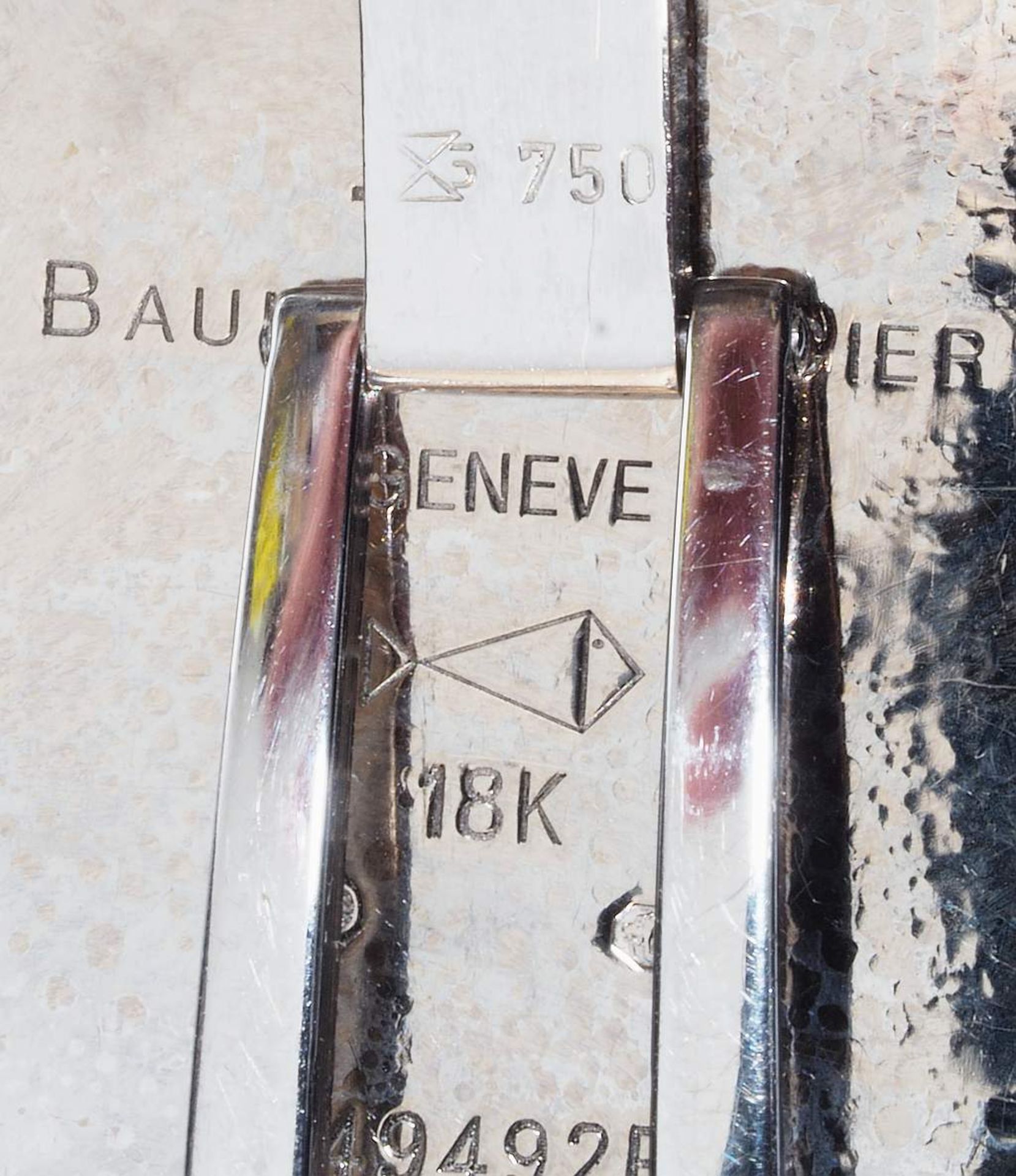 BAUME & MERCIER, Hampton-Lady-Armbanduhr, 750er Weißgold. - Image 8 of 8