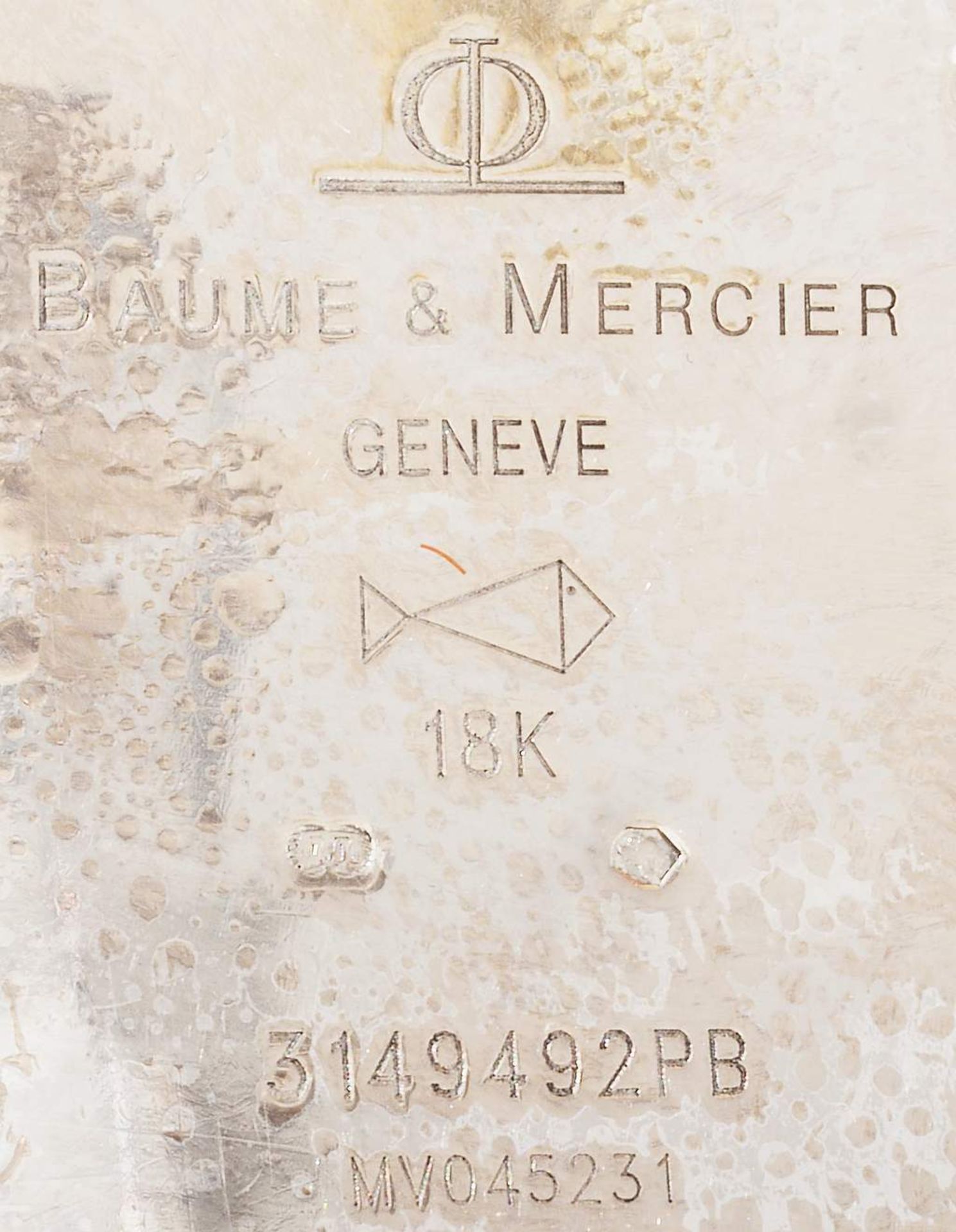 BAUME & MERCIER, Hampton-Lady-Armbanduhr, 750er Weißgold. - Image 6 of 8