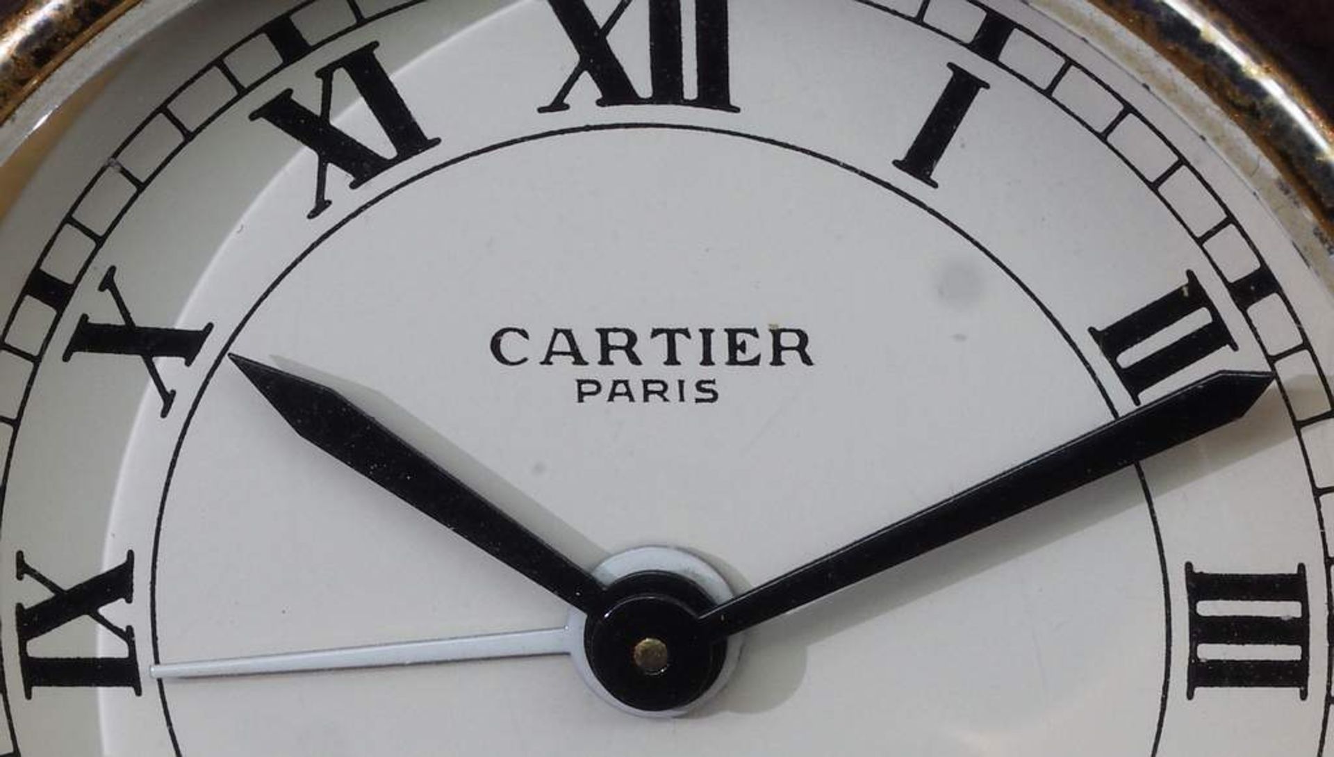 Reiseuhr mit Wecker. CARTIER Paris. - Image 6 of 6