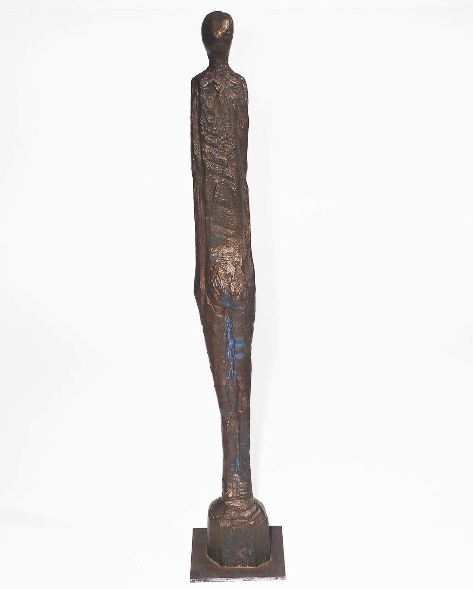 Skulptur ""Stehender Mann", Bronze, limitiert 88/100, monogrammiert "WS". - Image 4 of 9