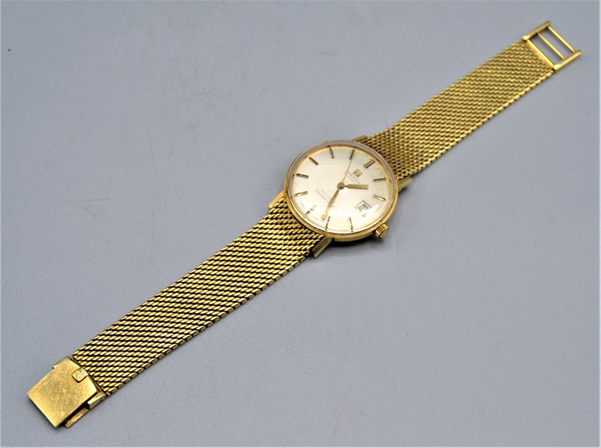 Tissot Seastar Seven Automatic Herrenuhr Gold 585 mit orig. Tissot Armband Gold 585 Key No. 315 T, - Image 5 of 5