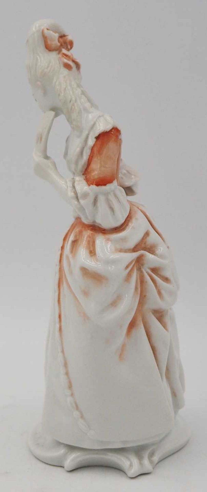 1 Figur Porzellan ROSENTHAL "Rokokodame mit Fächer", Entwurf Karl HIMMELSTOSS(wohl 18 - Bild 2 aus 6