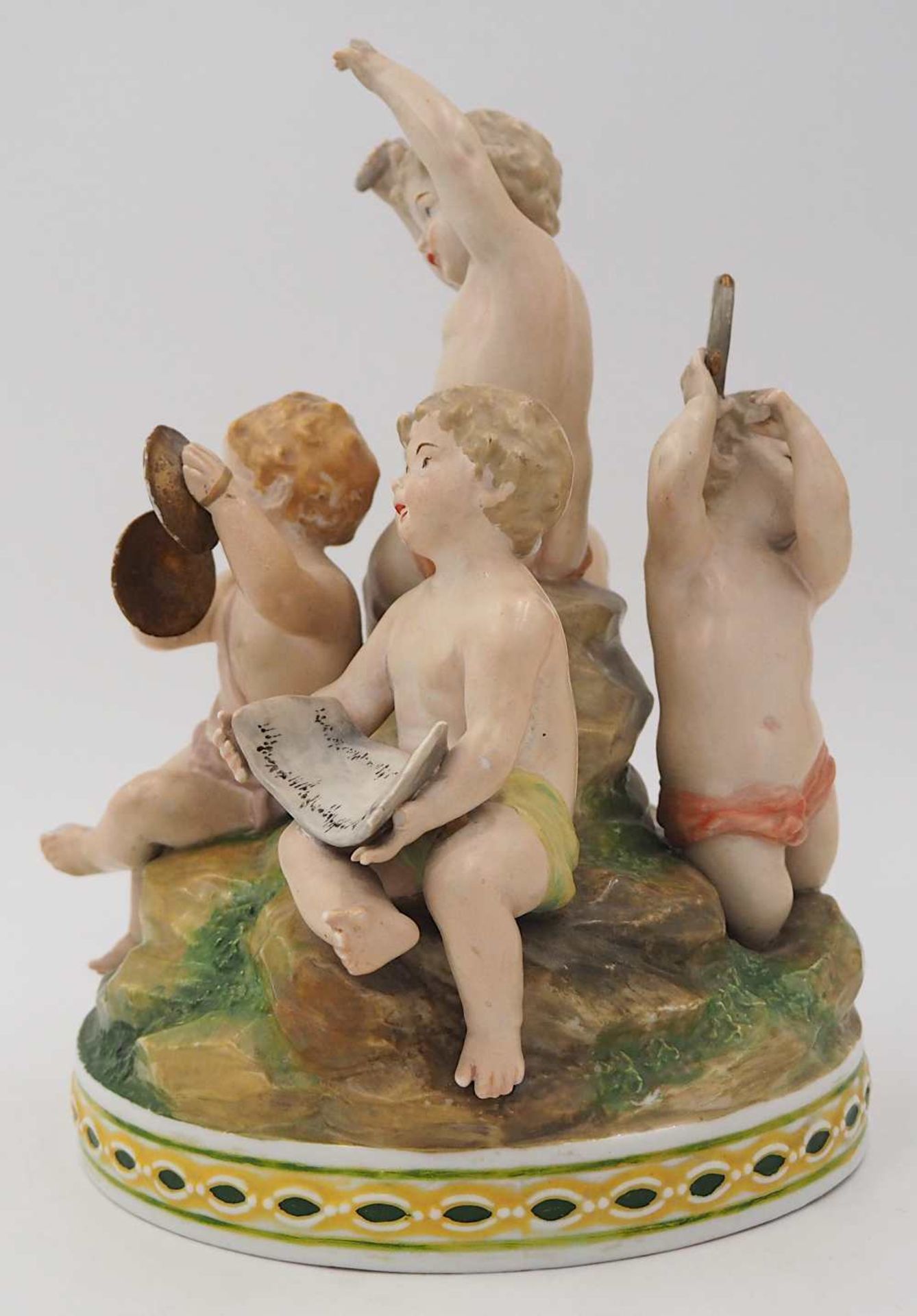 1 Figurengruppe Porzellan wohl Ernst BOHNE und Söhne Rudolstadt, Thüringen, "Musizierende Putt - Bild 2 aus 10