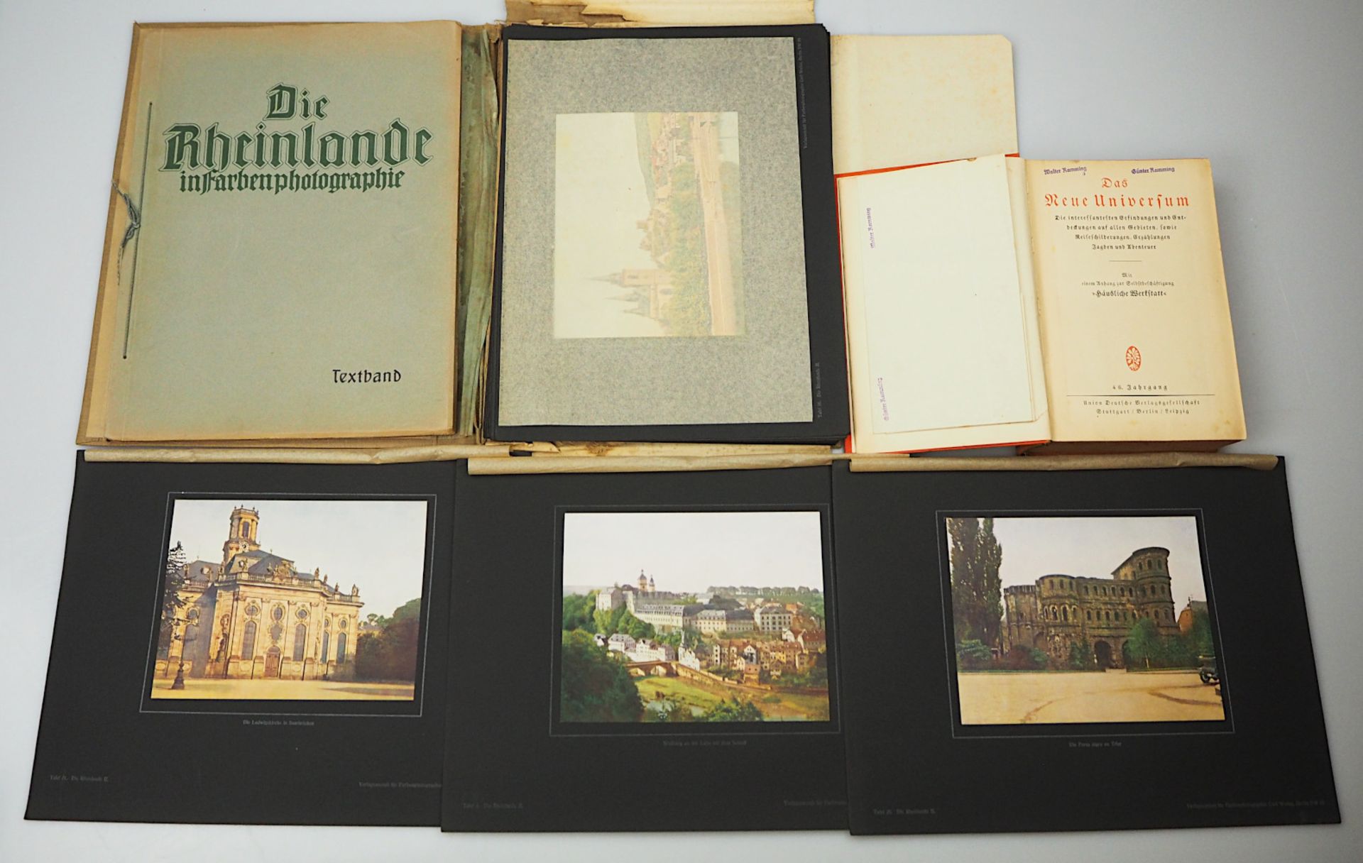 1 Konv. Bücher: "Die Rheinlande in Farbenphotographie", Köln 1922"Das Neue Universum - Bild 2 aus 4