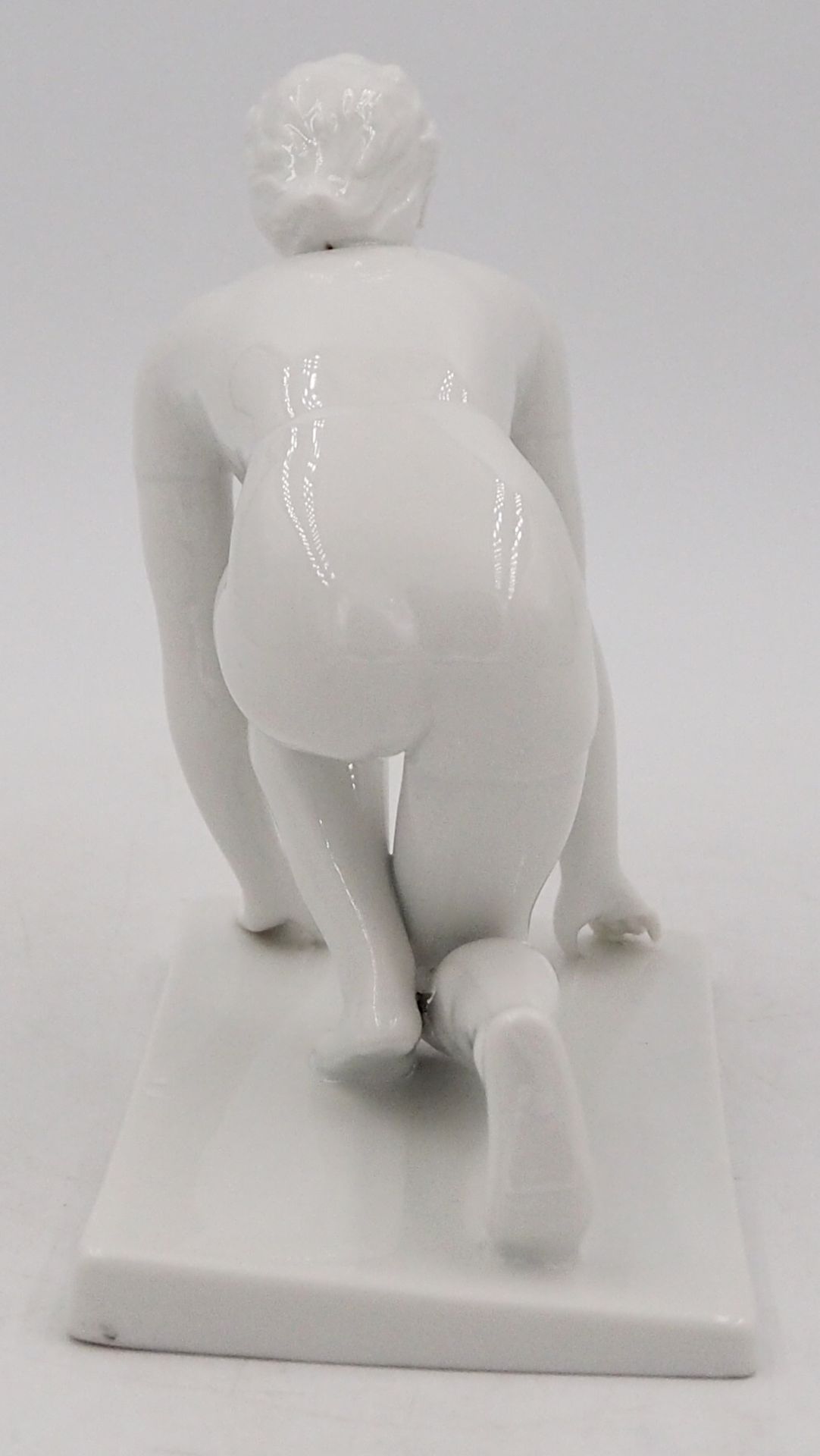 1 Figur Porzellan ROSENTHAL "Vor dem Wettlauf", Entwurf Claire H. WEISS(wohl 1906-1997 - Bild 2 aus 5