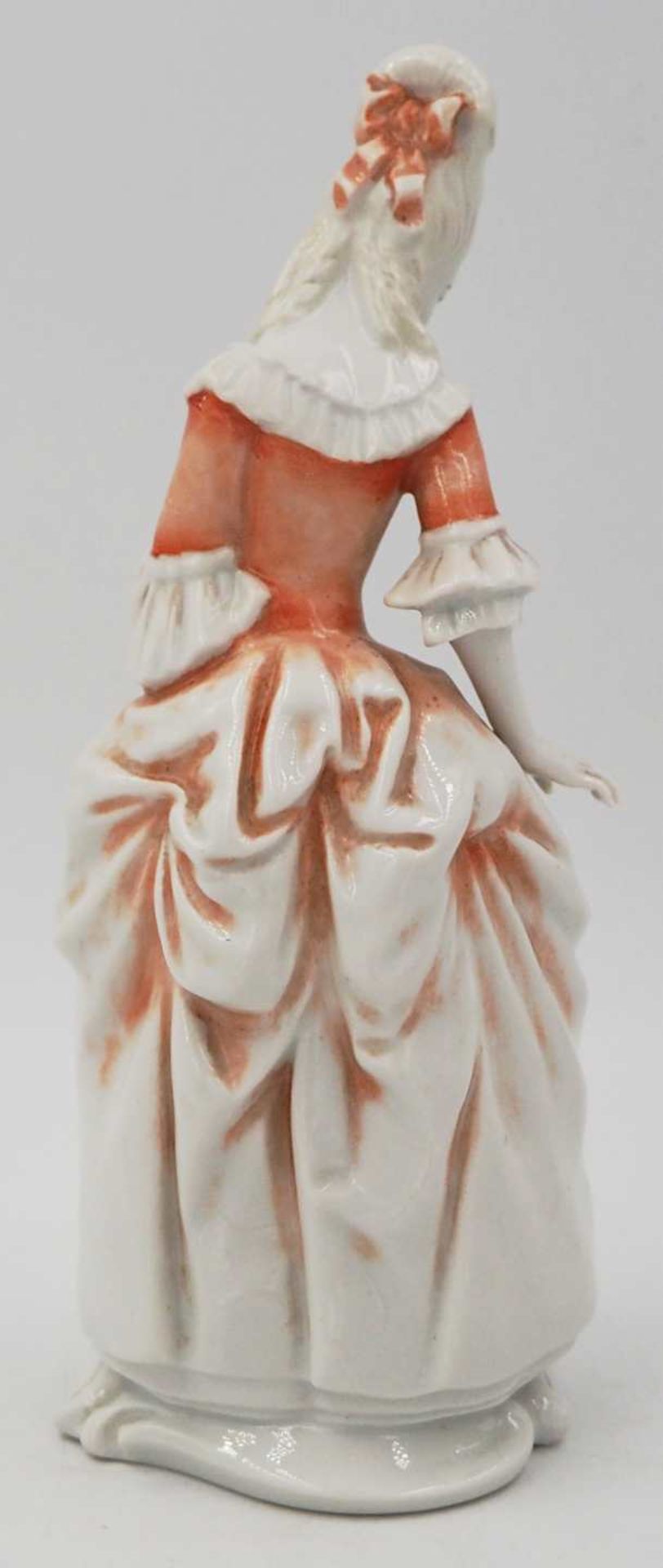 1 Figur Porzellan ROSENTHAL "Rokokodame mit Fächer", Entwurf Karl HIMMELSTOSS(wohl 18 - Bild 3 aus 6
