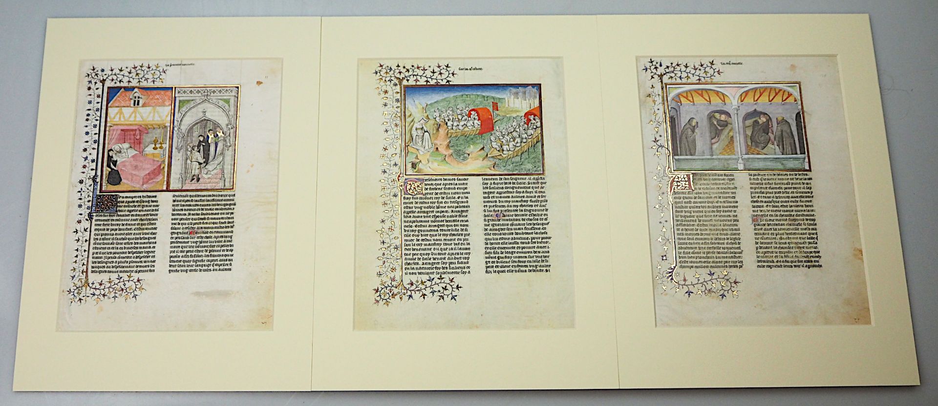 1 Faksimile "Boccaccio-Decameron"Einzelblätter "Alle 100 Miniaturen der ersten Bilder - Bild 4 aus 4