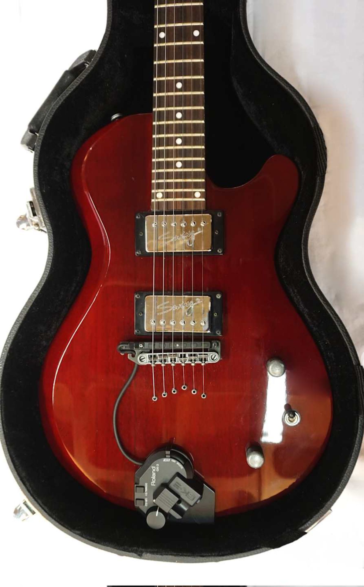 1 E-Gitarre SWING, Korea Seriennummer: S093073, mit Tonabnehmer ROLAND "GK-3", dunkelr - Bild 5 aus 7