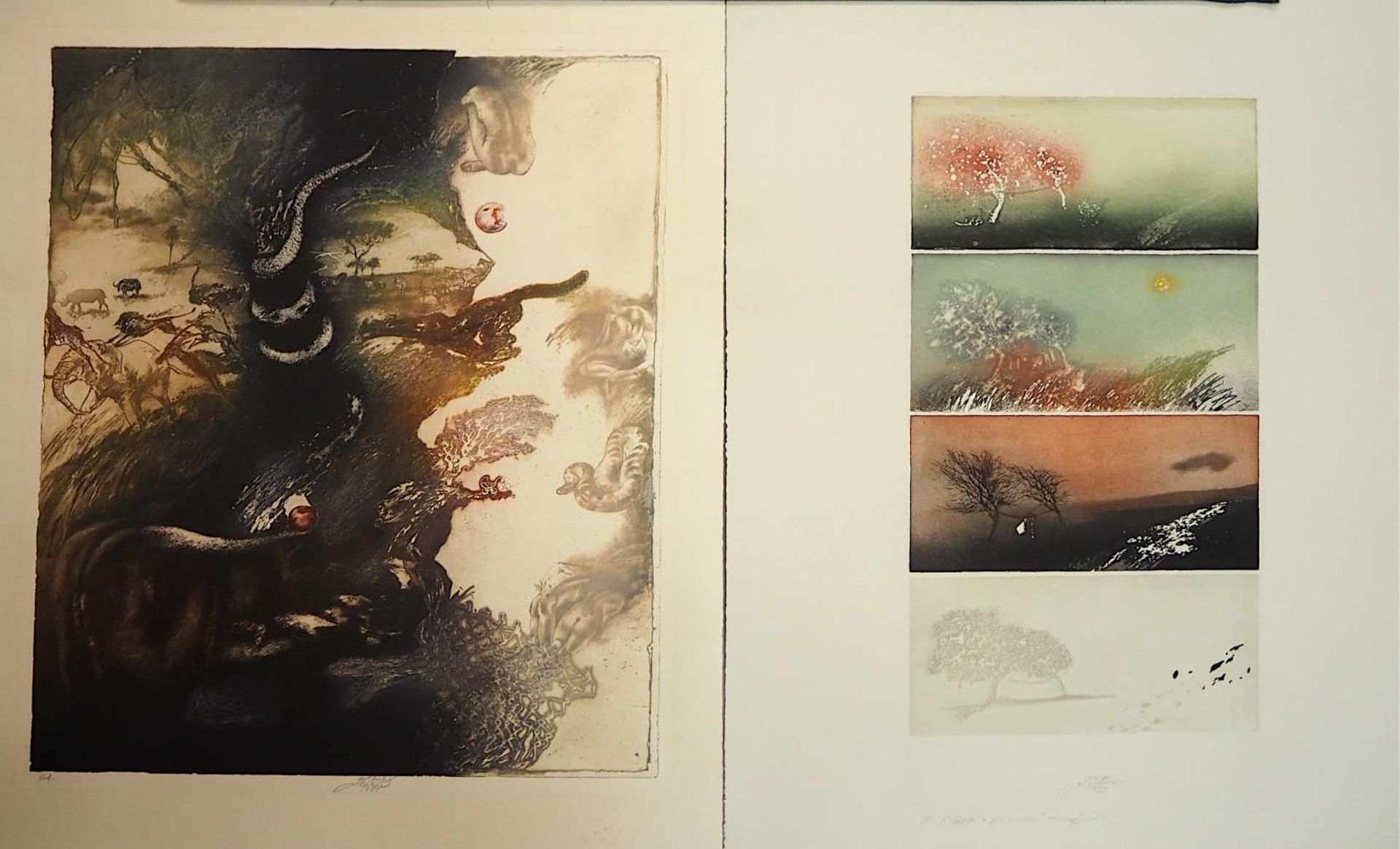1 große Sammlung Graphiken von Ladislav KUKLIK (*1947) ca. 10 Blatt, je bleistiftsig - Image 9 of 15