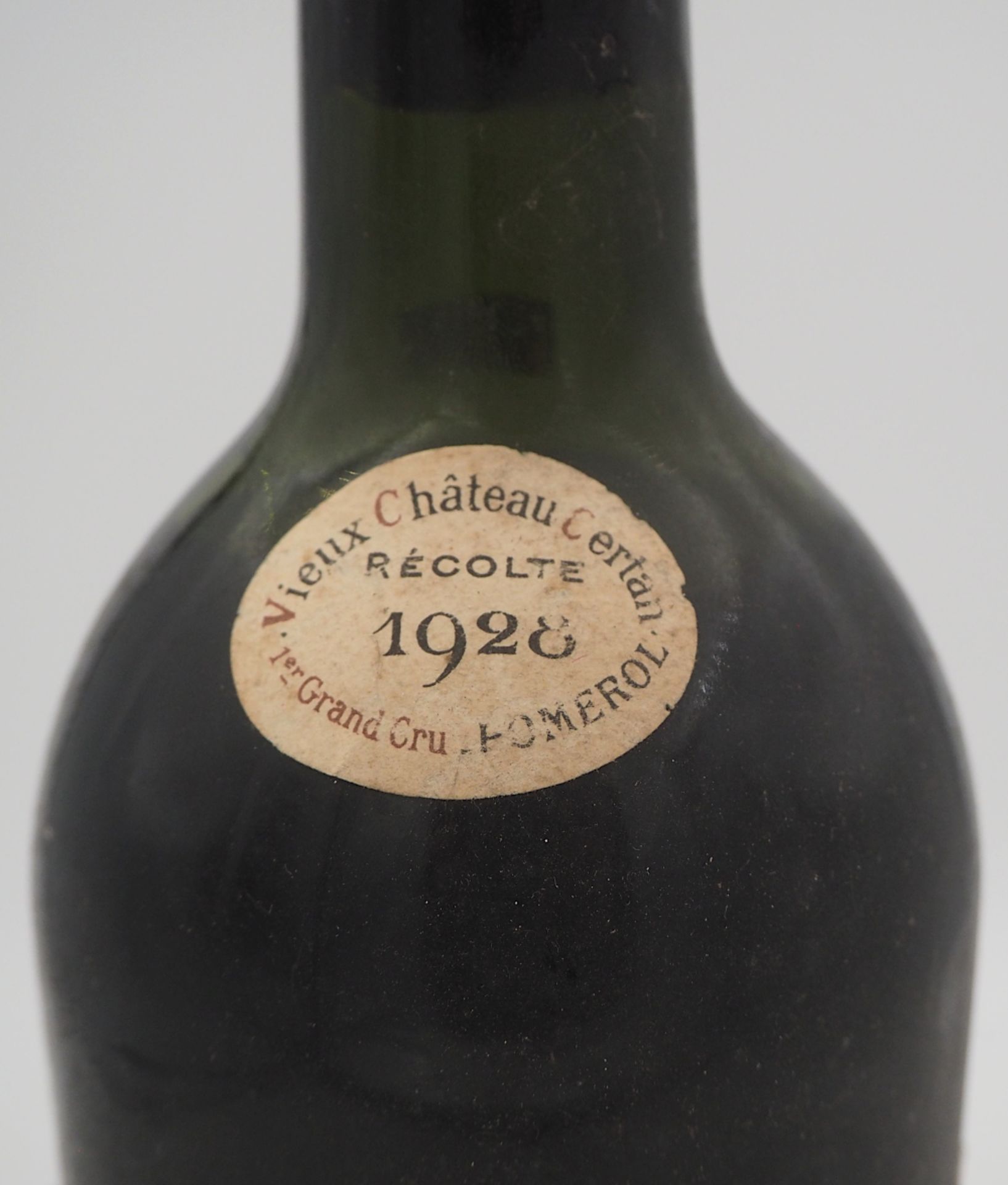 1 Flasche Vieux Chateau Certan 1er Grand Cru Pomerol 1928 Füllstand mid shoulder, Kap - Bild 3 aus 4