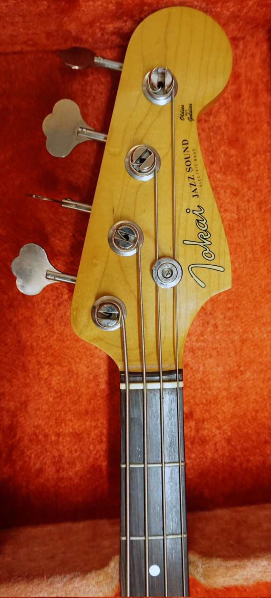 1 E-Gitarre TOKAI "Jazz Sound/Electric Bass" Seriennummer: 1023999, beige/braun lackie - Bild 2 aus 4