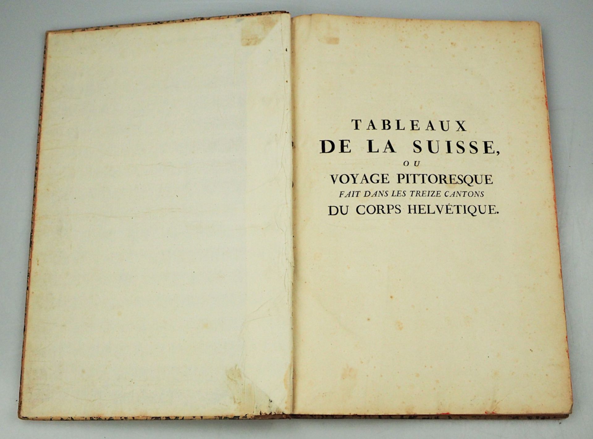 5 Folianten "Tableaux de la Suisse (...)": Bände 1-5 Paris 1780er Jahre Einband z.T. - Bild 3 aus 8