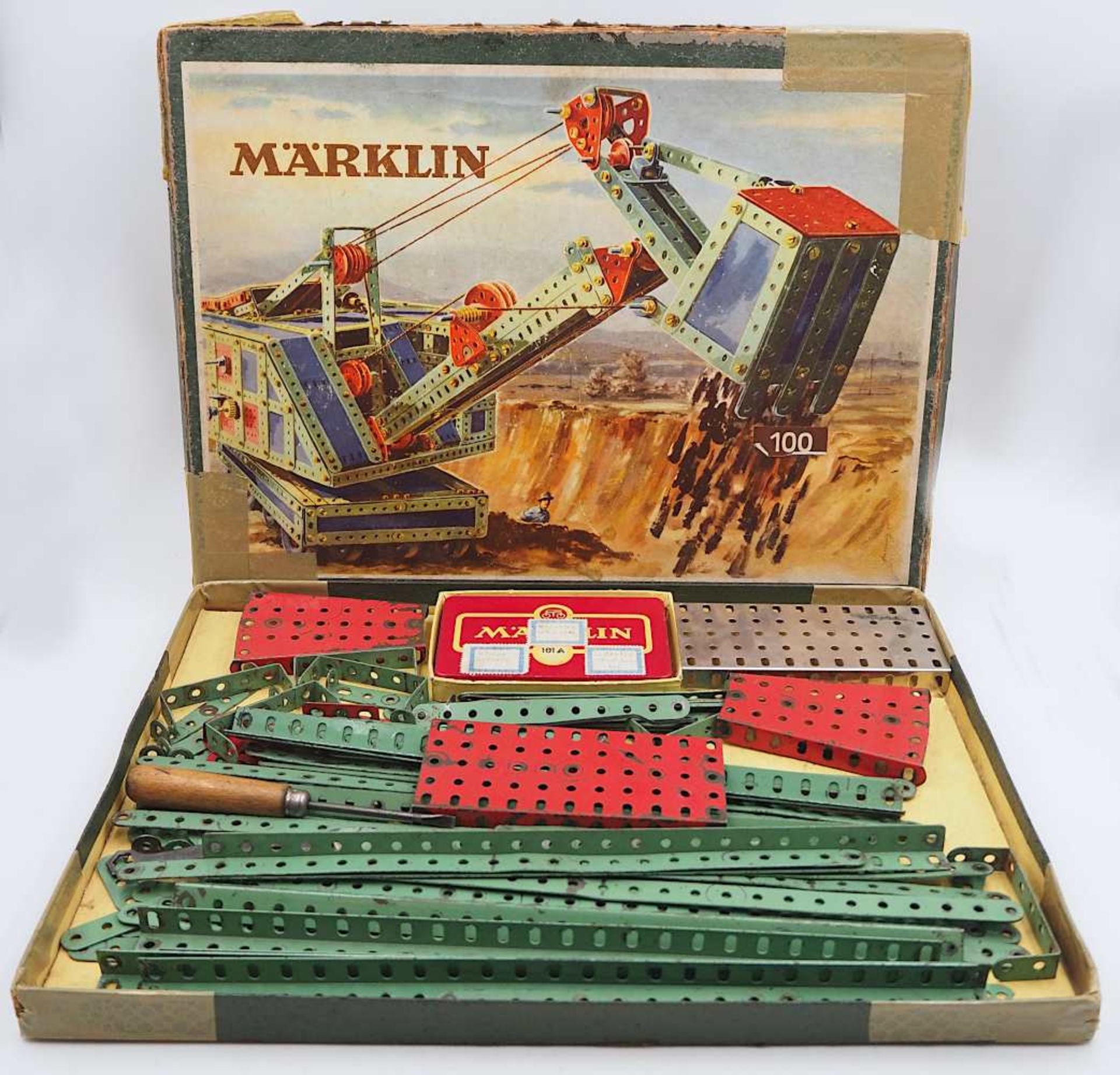 1 Konv. Metallbaukästen MÄRKLIN, 20. Jh. versch. Modelle u.a. "MÄRKLIN-Elex", mit v - Bild 4 aus 6