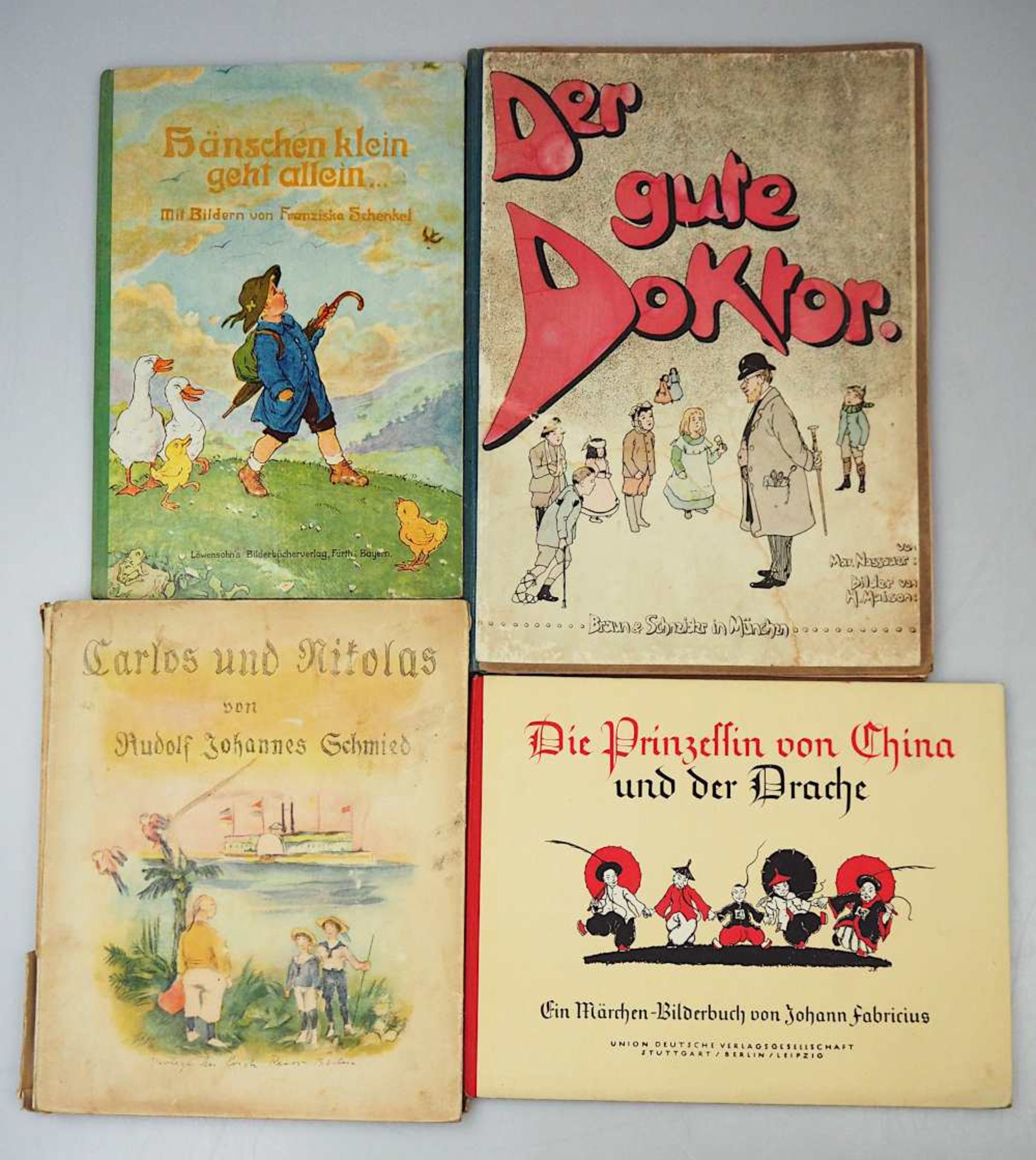 1 Konv. Kinderbücher Anfang 20. Jh.: "Der gute Doktor" von Max Nassauer, München woh