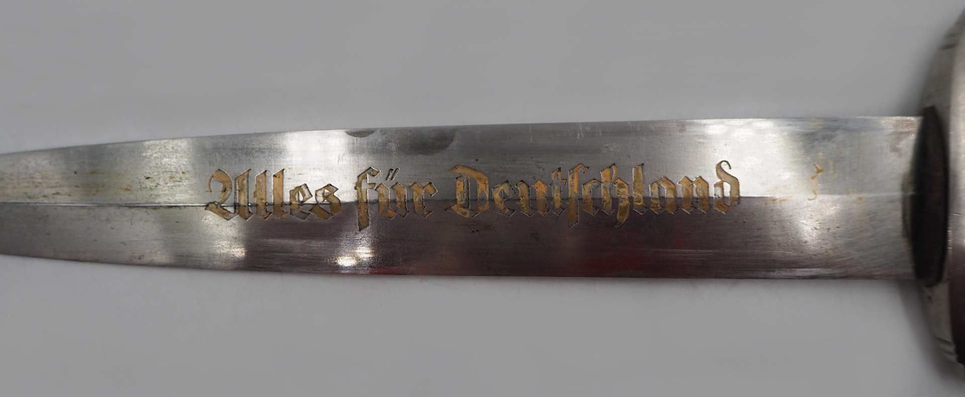 1 Dolch auf Klinge gemarkt "RZM M 7/66 1940", bezeichnet "Alles für Deutschland" rüc - Bild 5 aus 6