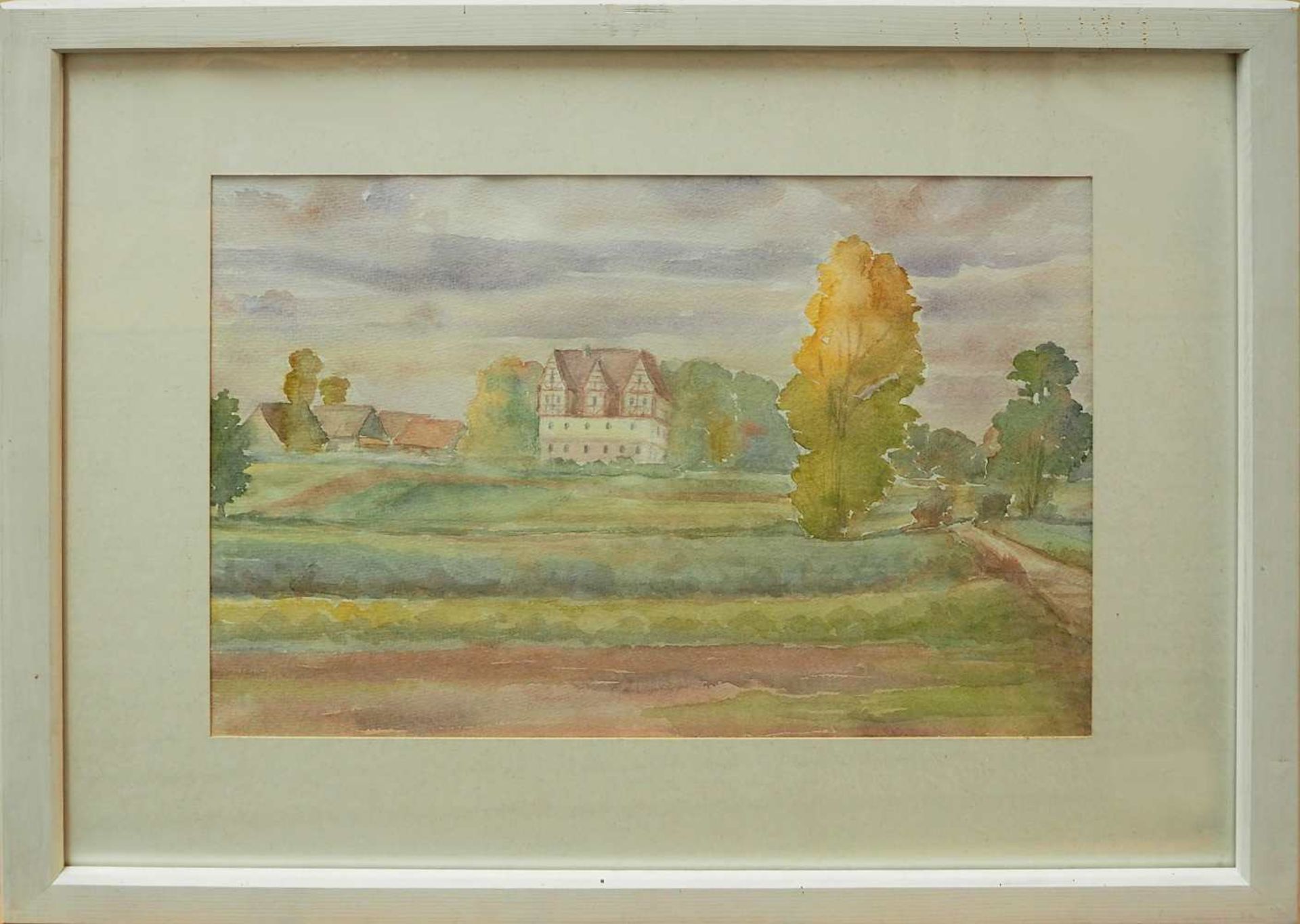 3 Aquarelle des Nürnberger Künstlers Konrad EHMANN (wohl 1919-2014): "Kirschbäume i - Bild 3 aus 3