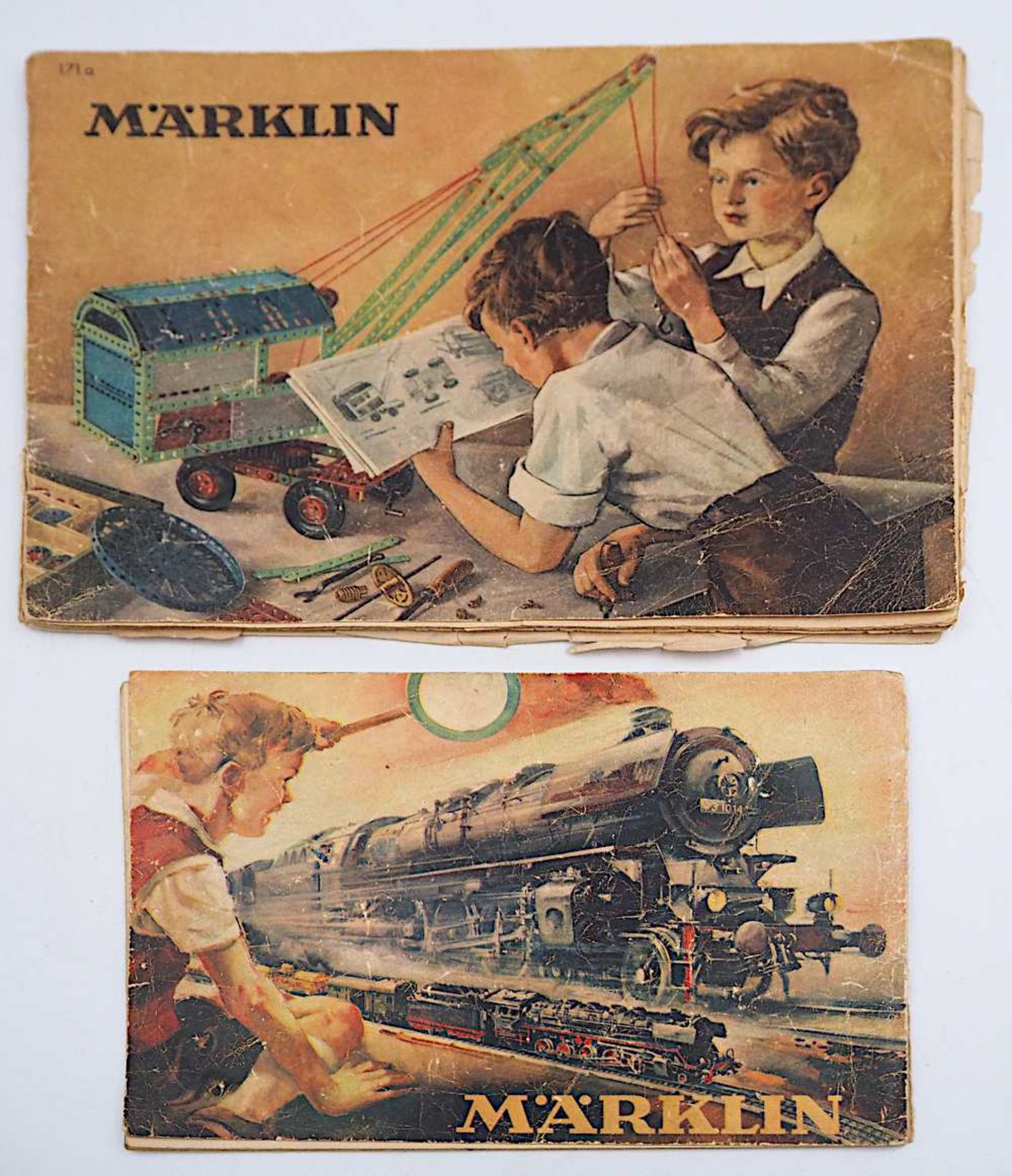 1 Konv. Metallbaukästen MÄRKLIN, 20. Jh. versch. Modelle u.a. "MÄRKLIN-Elex", mit v