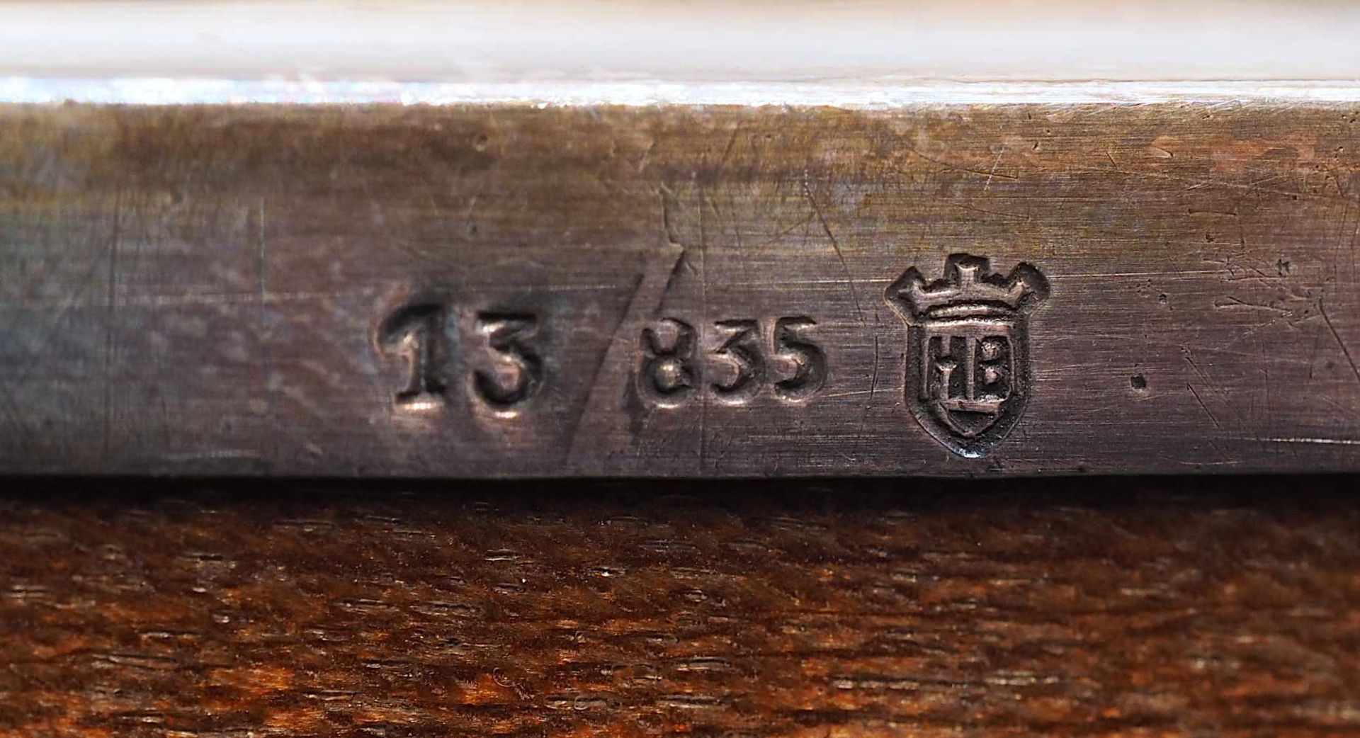 1 Deckeldose/Zigarettendose Holz mit Silberverkleidung 835 Hermann BAUER Schwäbisch Gmünd, - Bild 4 aus 5