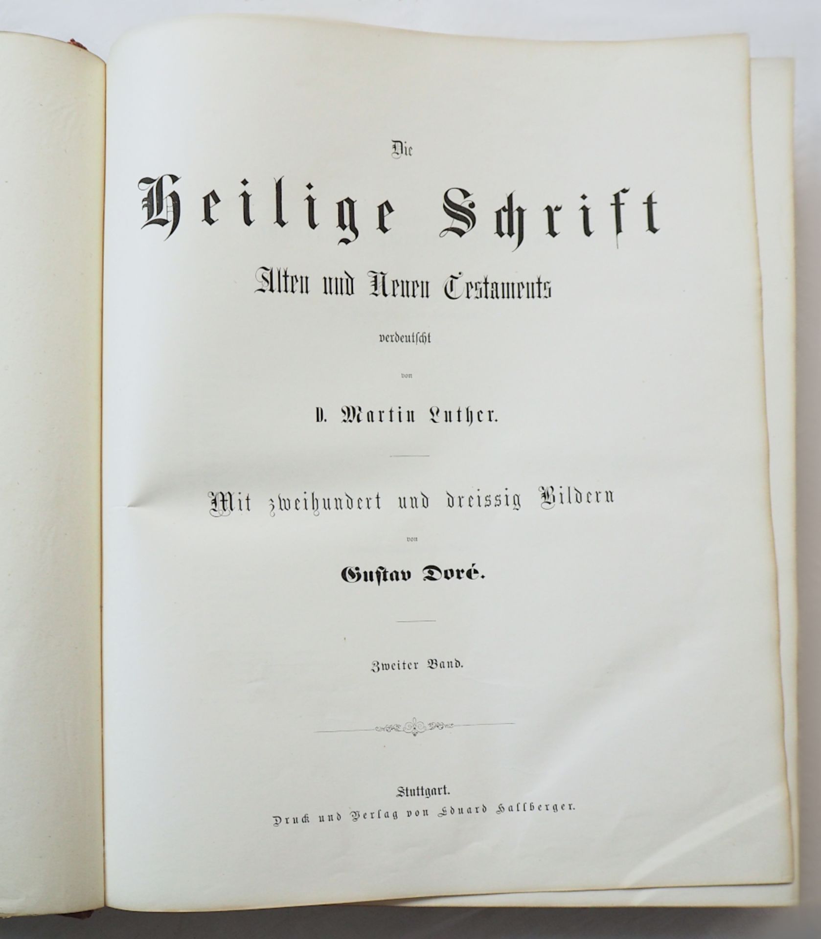 2-bändige Prachtausgabe der Luther Bibel, mit 230 Illustrationen von Gustave DORÉ (w - Bild 4 aus 5