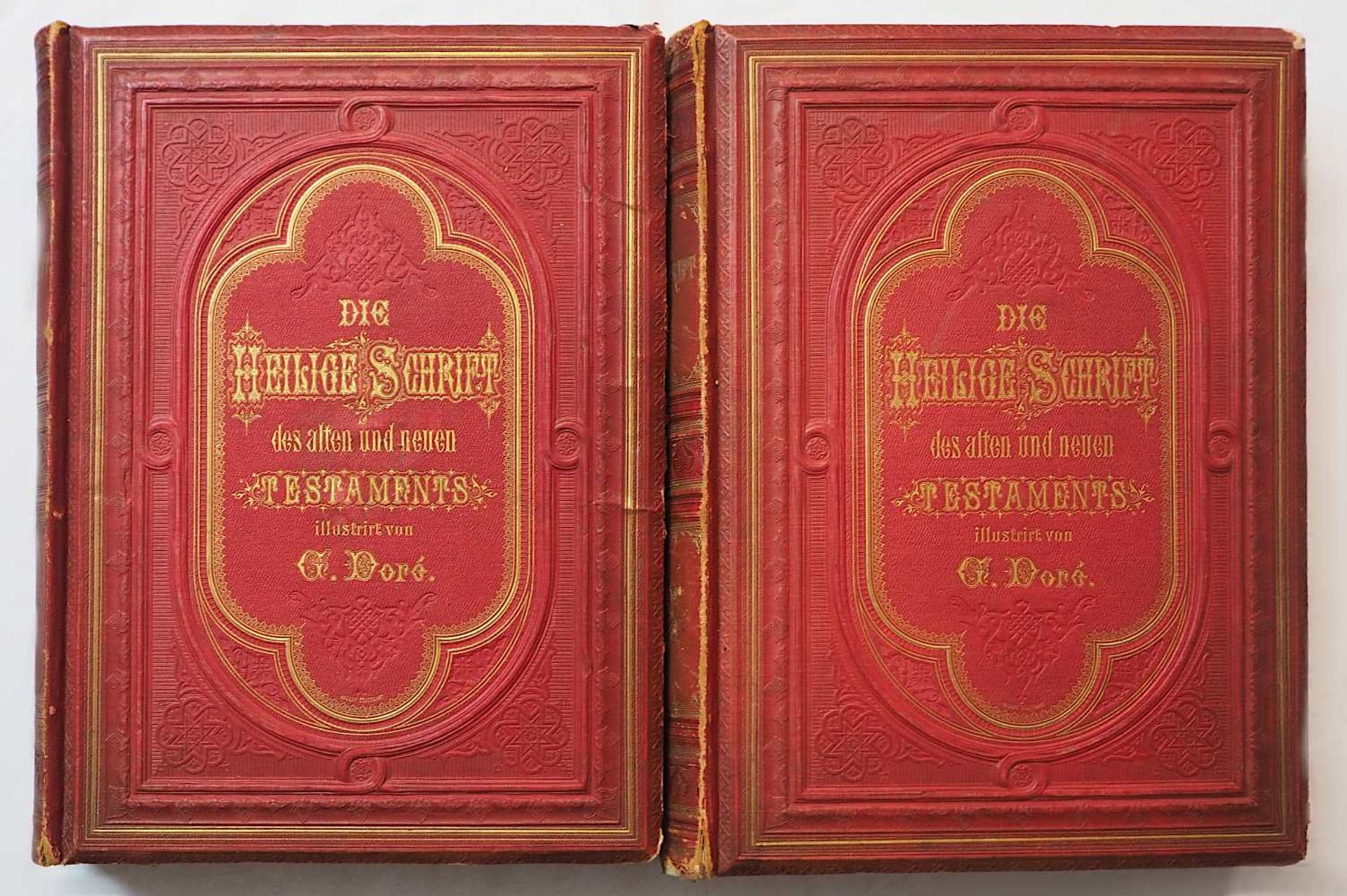 2-bändige Prachtausgabe der Luther Bibel, mit 230 Illustrationen von Gustave DORÉ (w