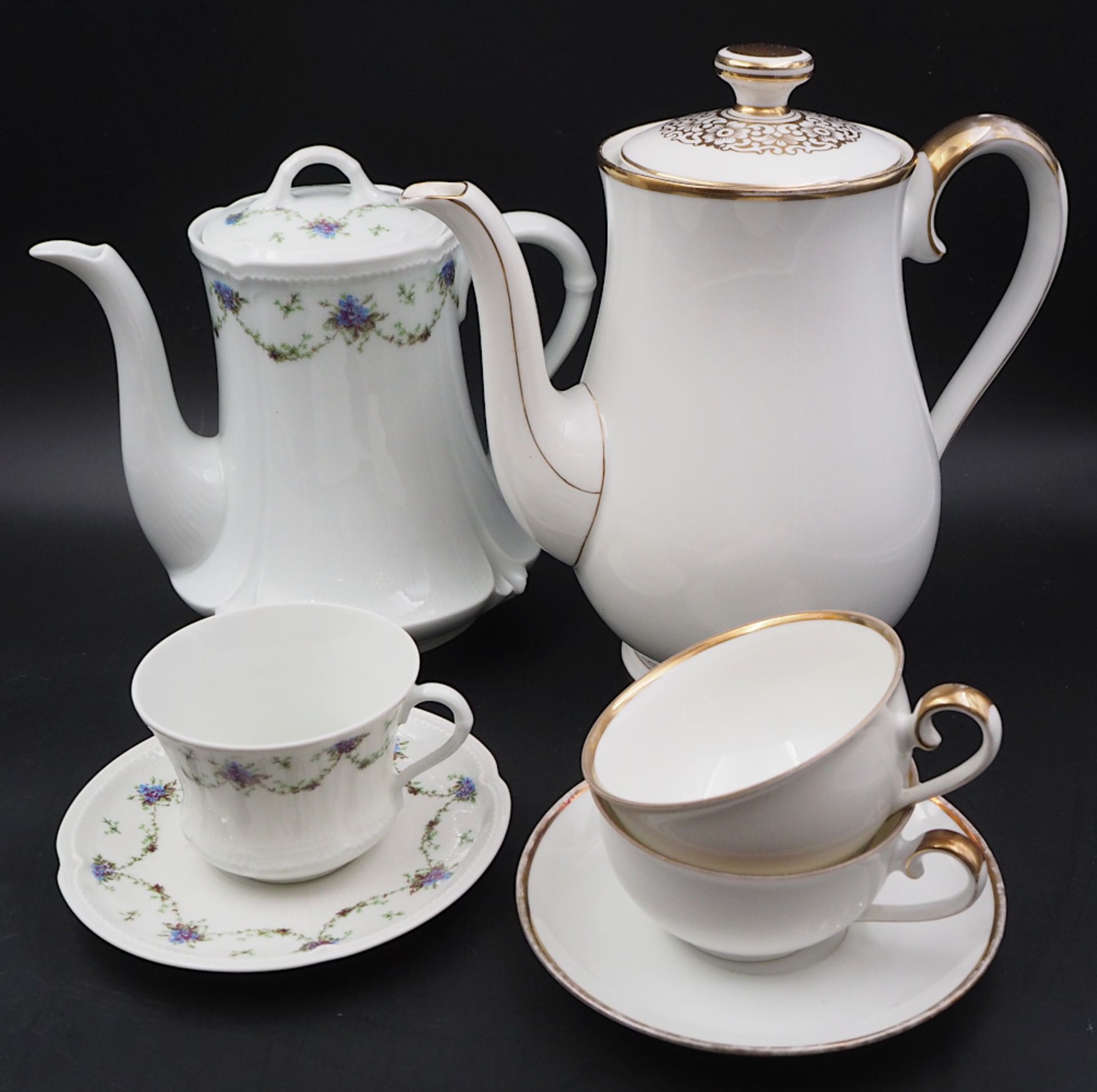 1 Kaffeeservice Porzellan ROYAL LIMOGES "Louise"