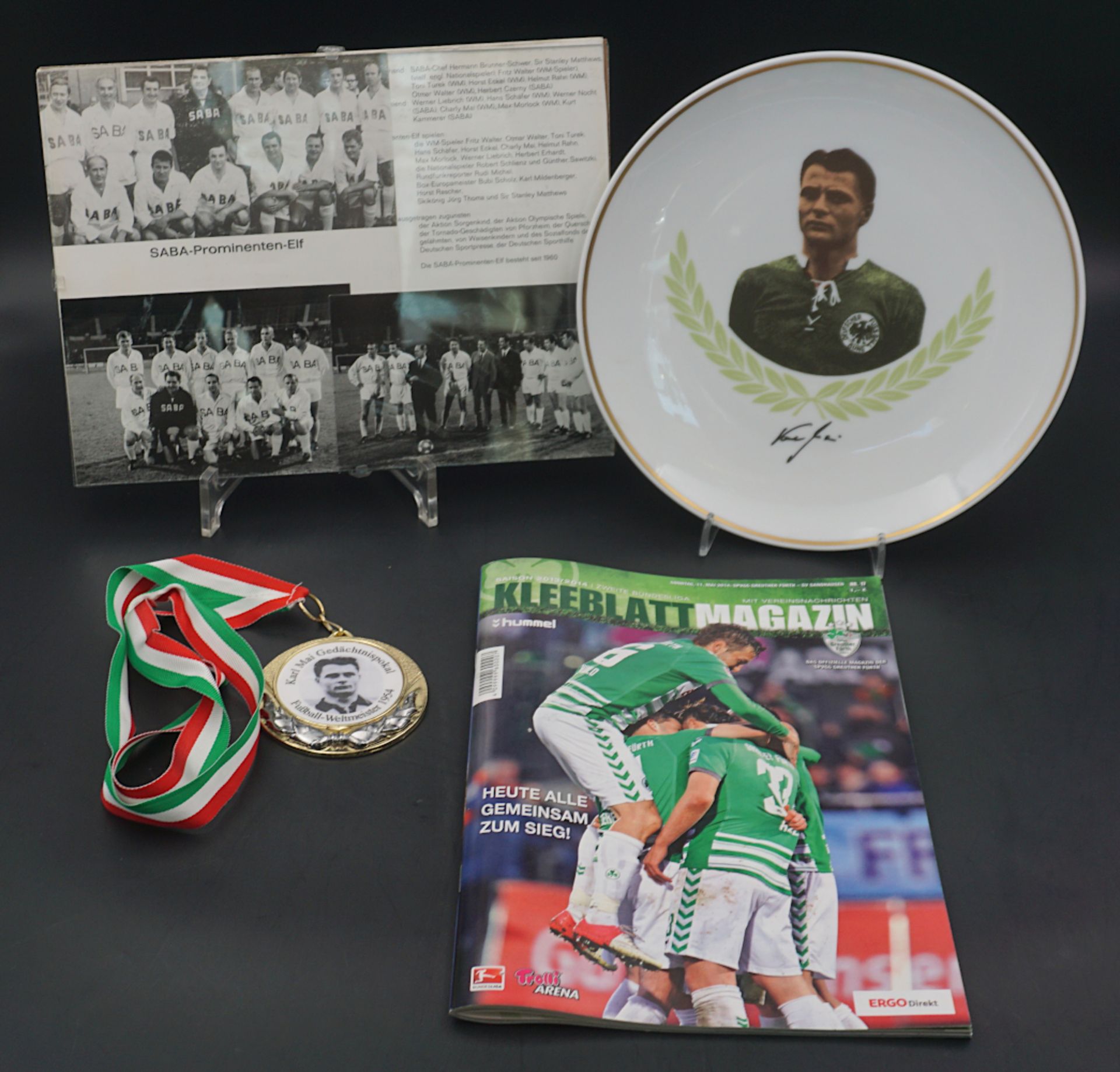 1 Konv. Fußballmemorabilia: