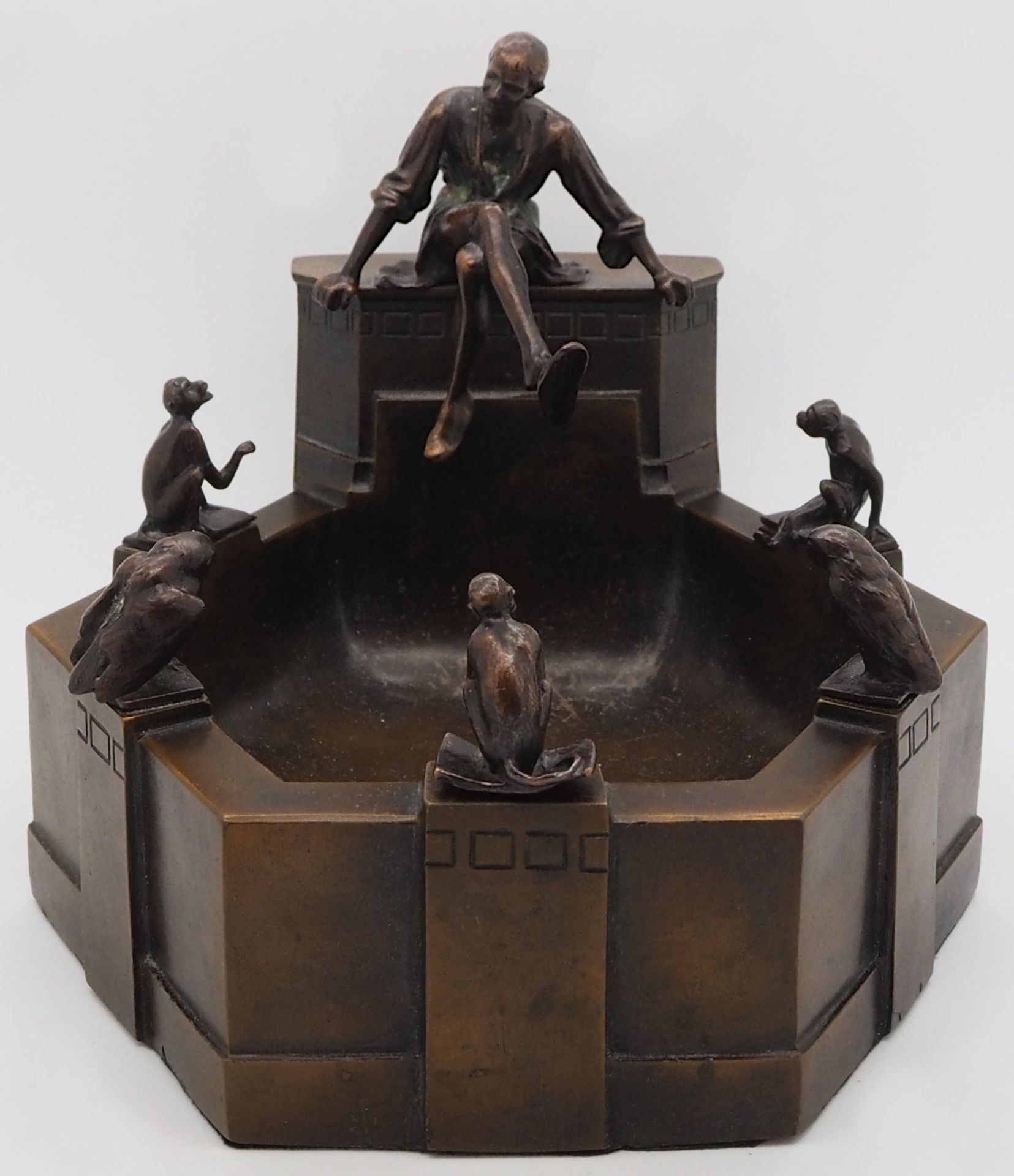 1 Skulptur Bronze wohl um 1900/1910 "Till Eulenspiegel Brunnen zu Braunschweig von Arnold-KRAMER"
