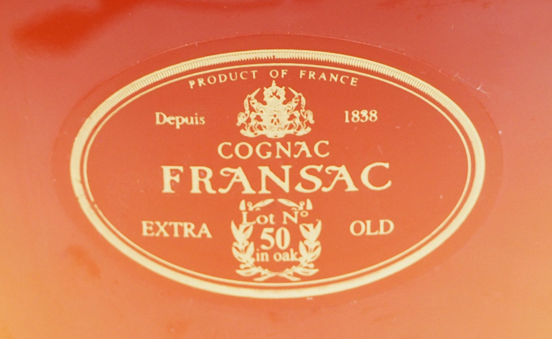 1 Flasche Cognac FRANSAC "Extra Old/50 in oak" Frankreich - Bild 4 aus 6