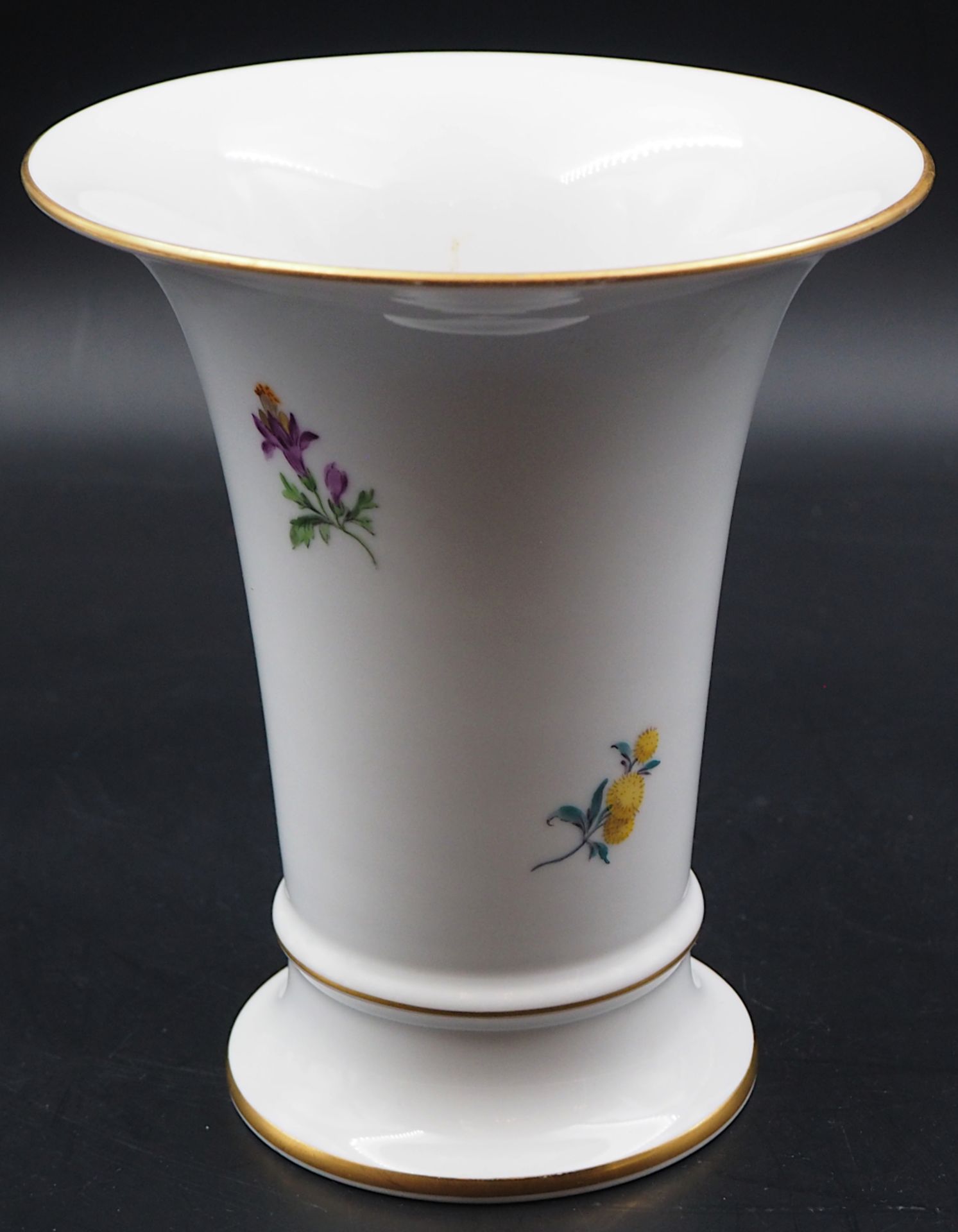 1 Vase Porzellan MEISSEN, 2. Hälfte 20. Jh. - Bild 2 aus 3
