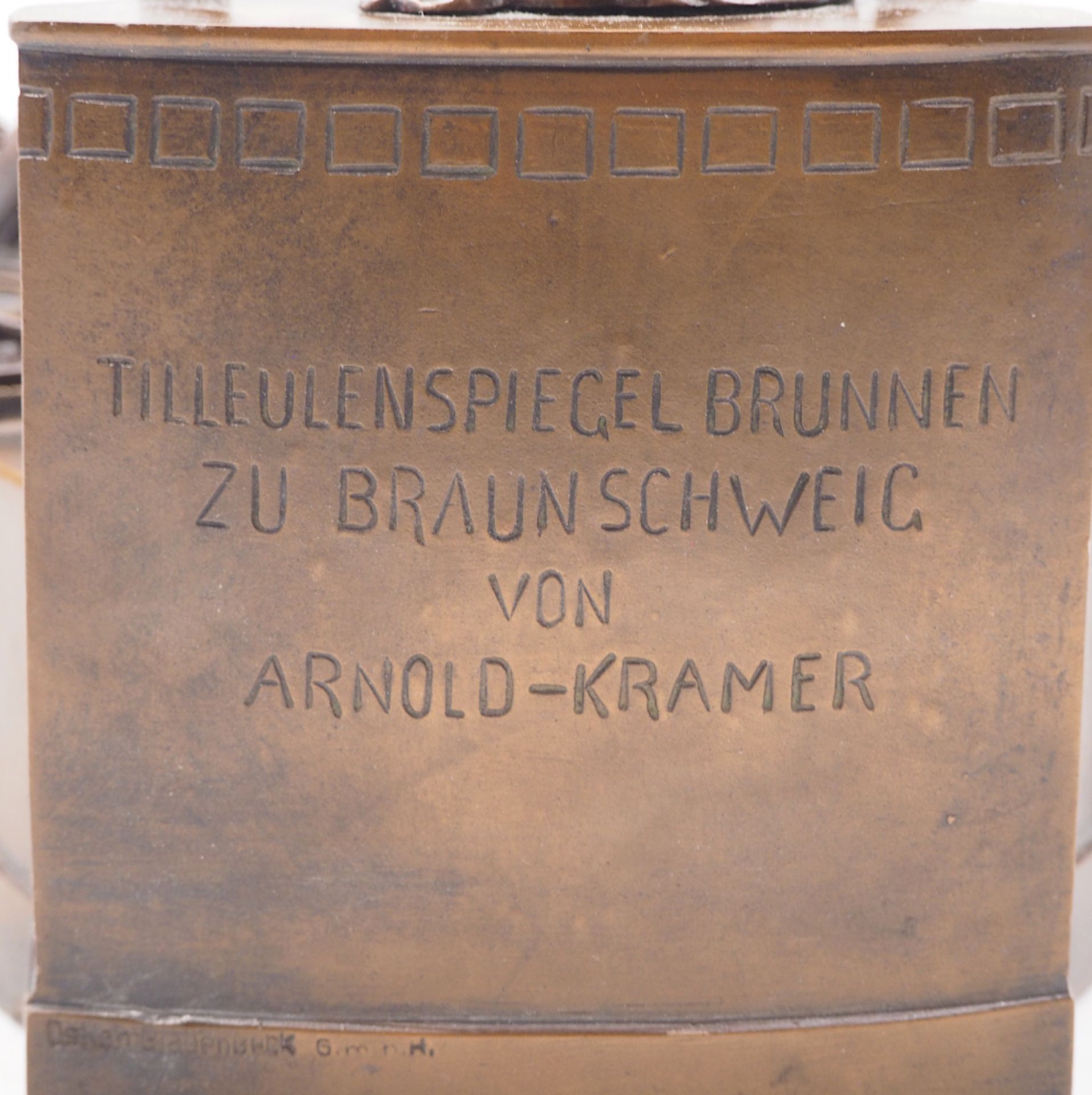 1 Skulptur Bronze wohl um 1900/1910 "Till Eulenspiegel Brunnen zu Braunschweig von Arnold-KRAMER" - Image 4 of 7