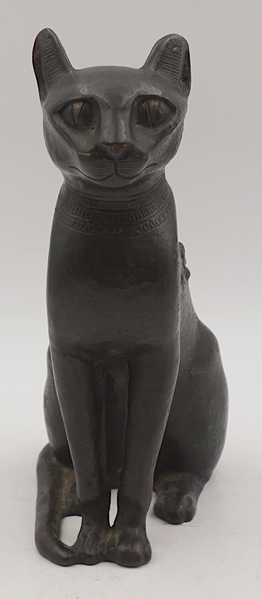 1 Bronzefigur der ägytischen Katzengöttin „Bastet“ unsign. wohl 20. Jh.