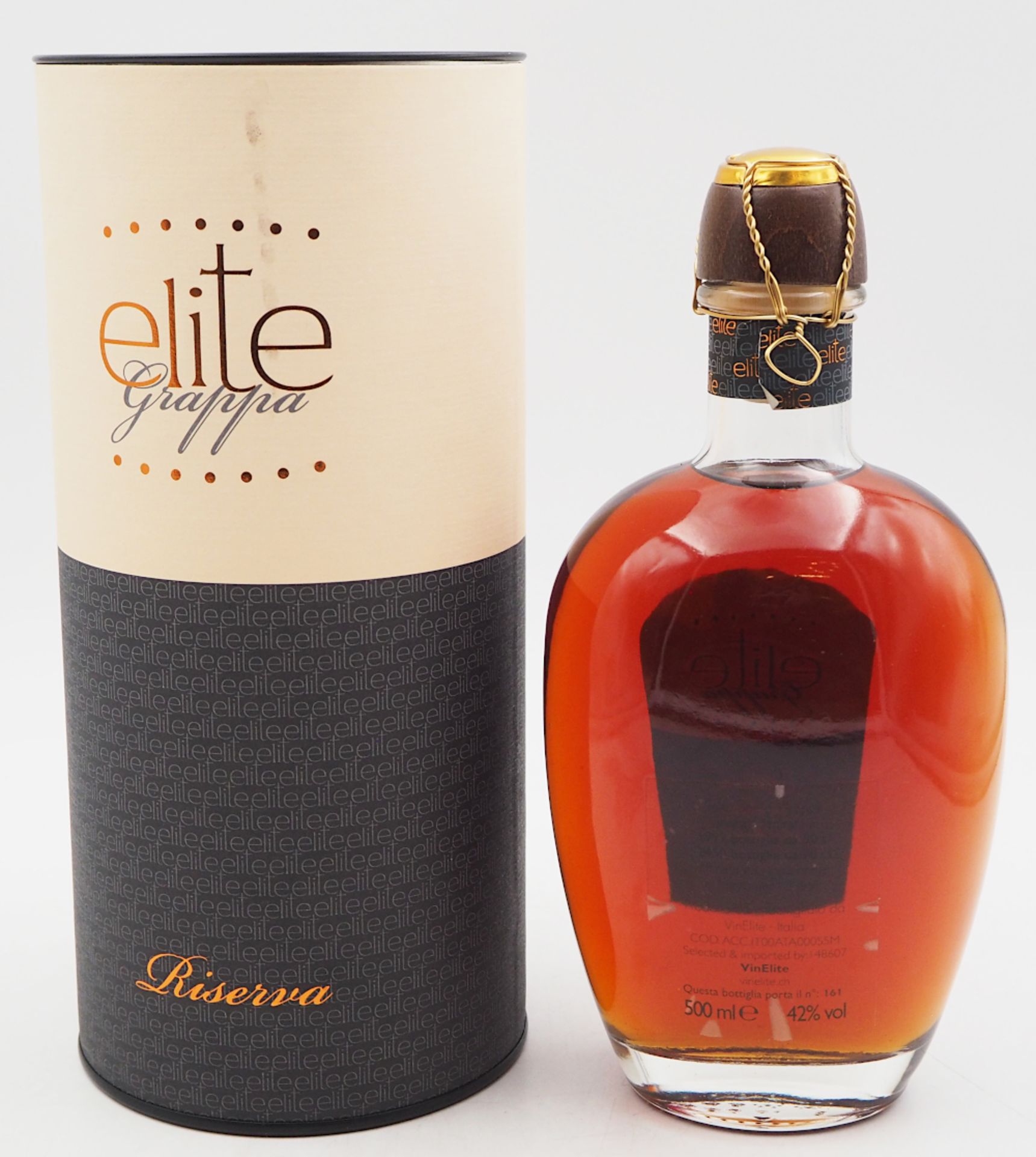 1 Flasche Grappa ELITE "Riserva" No. 161 - Bild 2 aus 4